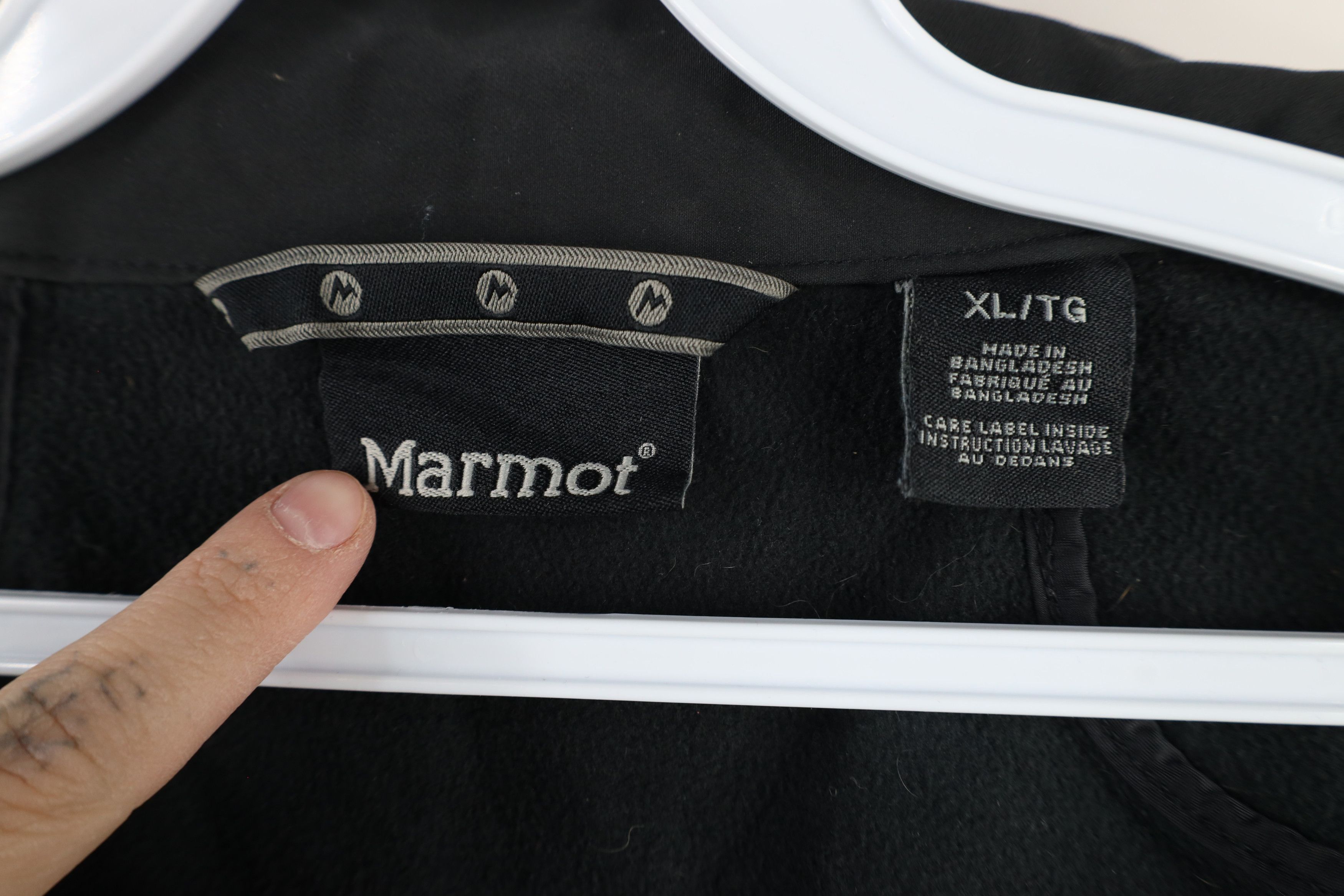 Marmot × Vintage Marmot Soft Shell Outdoor Hiking Trail Full Zip Jacket Black Size US XL / EU 56 / 4 - 11 Thumbnail
