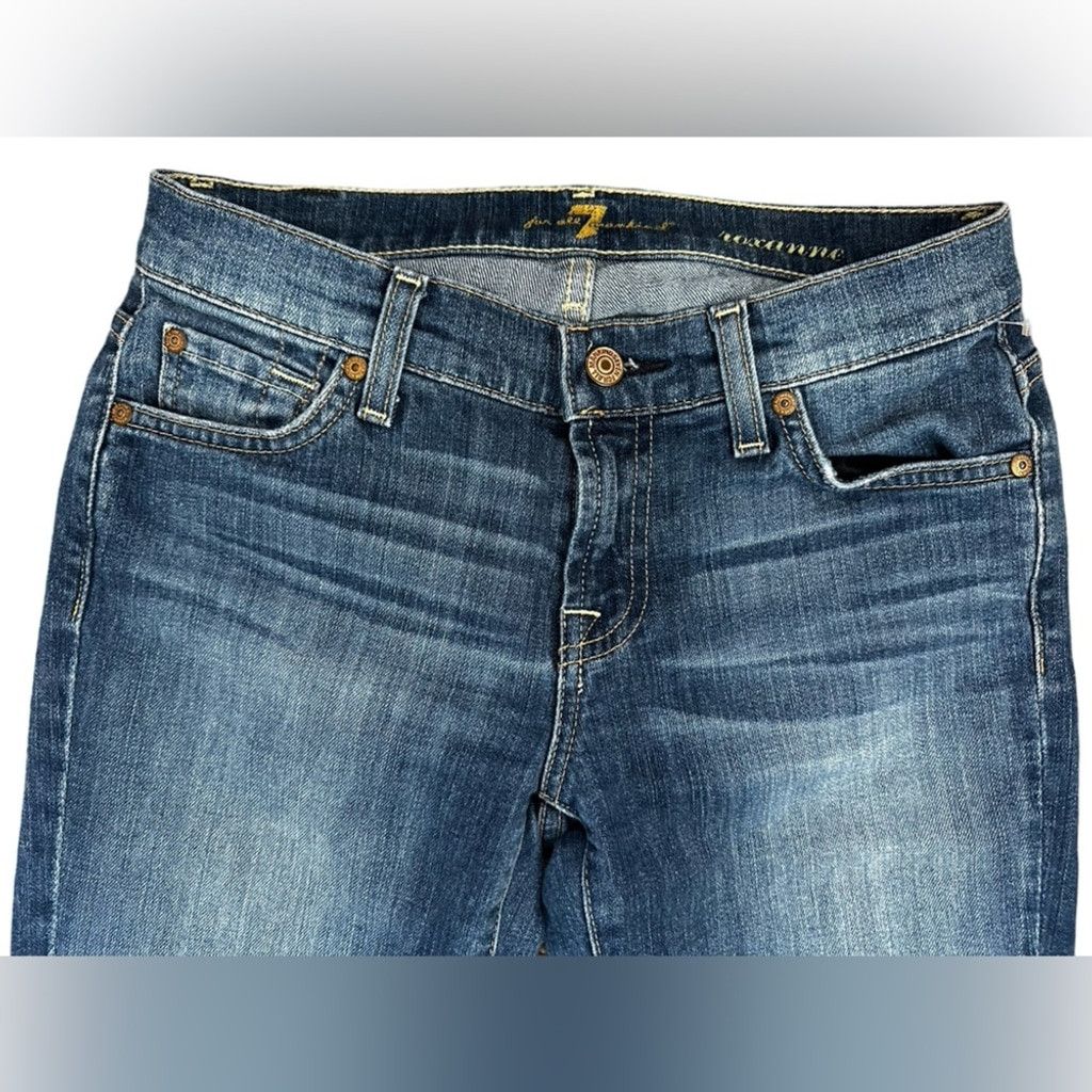 7 For All Mankind NWOT 7 For All Mankind ROXANNE Jeans BLUE Women’s Size 25. Size 25" / US 0 / IT 36 - 5 Thumbnail