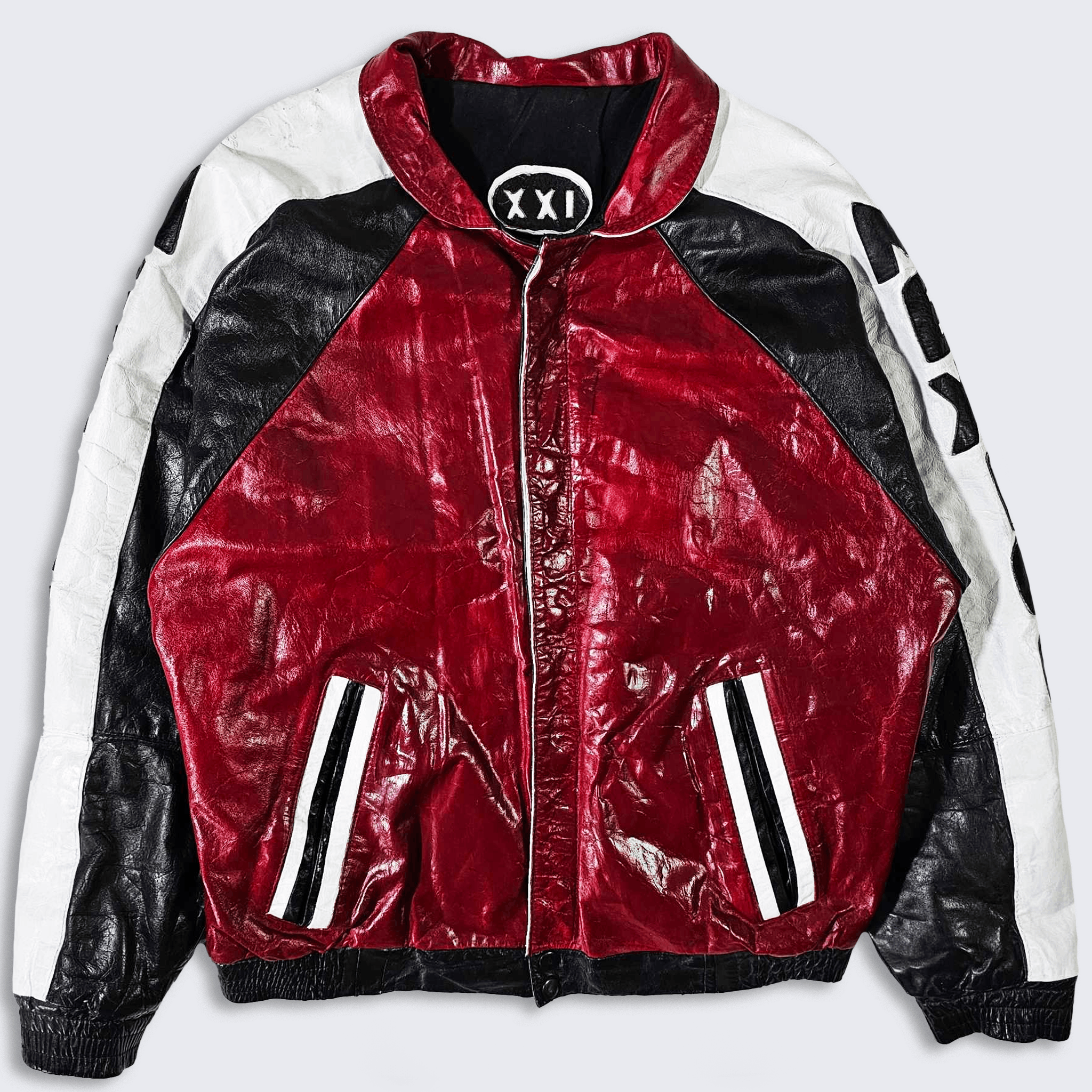 Vintage Mexico Vintage 90s Custom Leather Biker Eagle Jacket Size US M / EU 48-50 / 2 - 2 Thumbnail