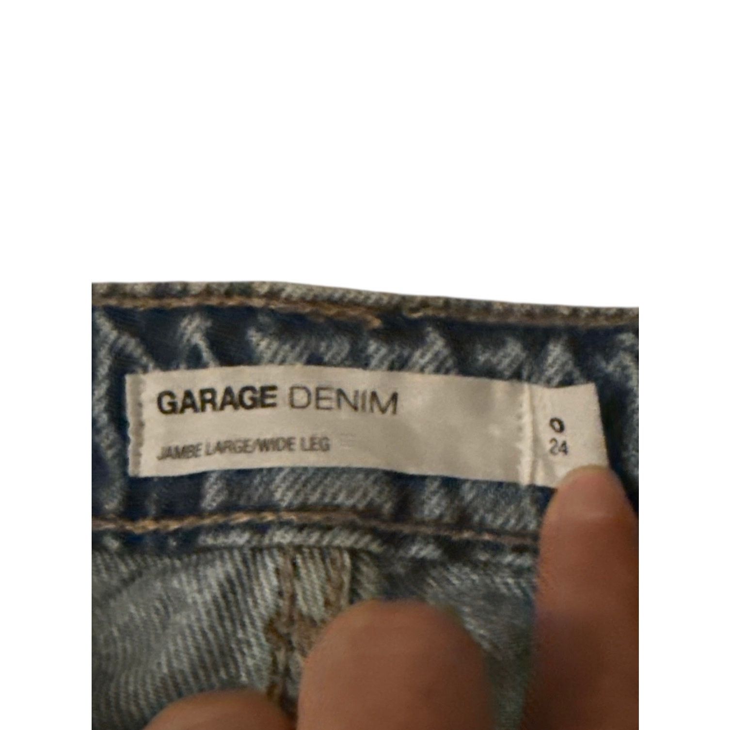 Garage Garage Denim Women’s Distressed Jumble Large Wide Leg Jean Size 24" / US 00 / IT 34 - 3 Thumbnail