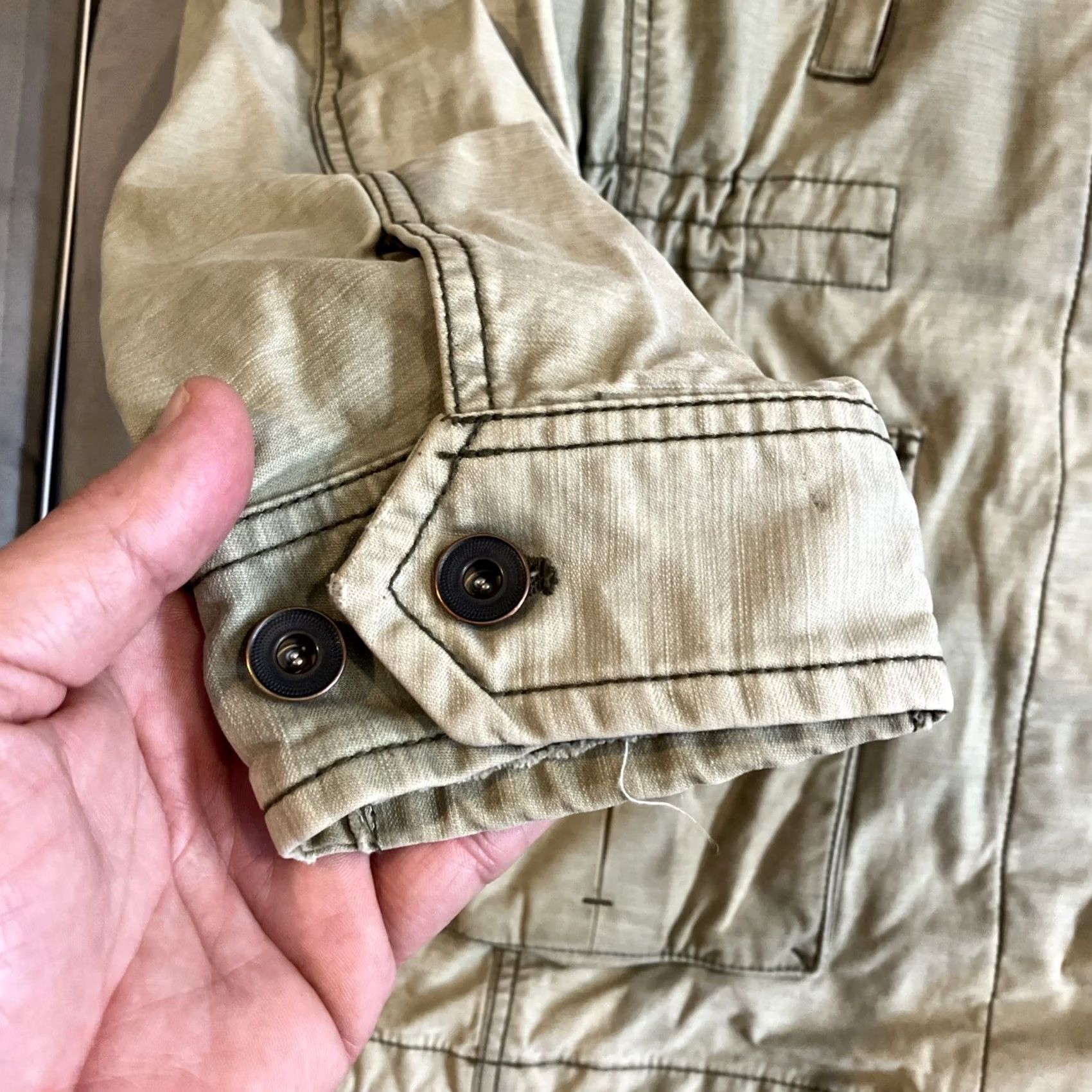 Gap Vintage Gap DESI(RED) Military Army Jacket Olive Green Cotton Medium Women Size M / US 6-8 / IT 42-44 - 2 Thumbnail