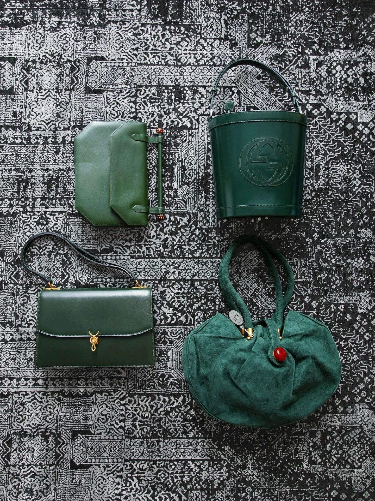 Other morabito vintage Dark Green Knot Shoulder Bag (S) Size ONE SIZE - 9 Thumbnail