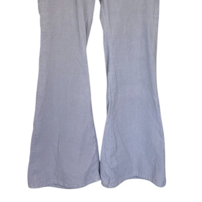Free People NWT We The Free Pants Women 29 Gray Jayde Corduroy Flare Size 29" - 3 Thumbnail