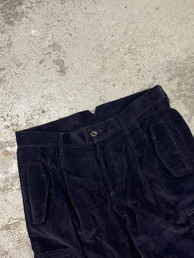 Emporio Armani AW2011 Emporio Armani Navy Corduroy Cargo Pants Size US 32 / EU 48 - 6 Thumbnail