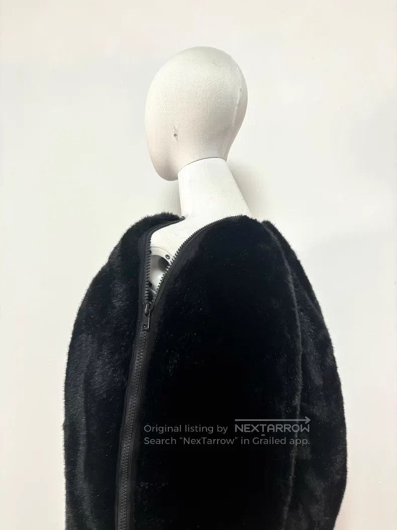 Junya Watanabe Junya Watanabe Black Faux Fur Asymmetrical Bud Shape Jacke Size S / US 4 / IT 40 - 7 Thumbnail