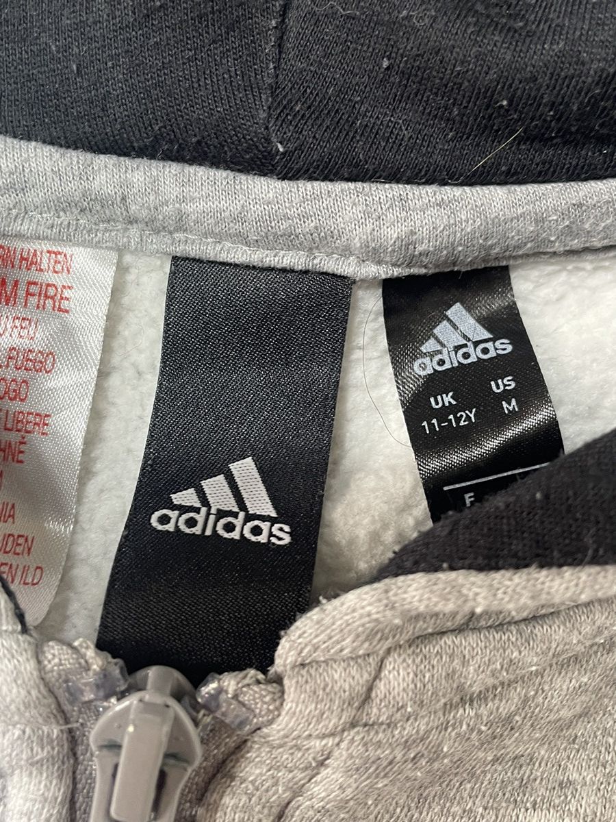 Adidas 🔥Offers🔥Adidas Hoodie Zip Streetwear Big Logo Size XS / US 0-2 / IT 36-38 - 5 Thumbnail