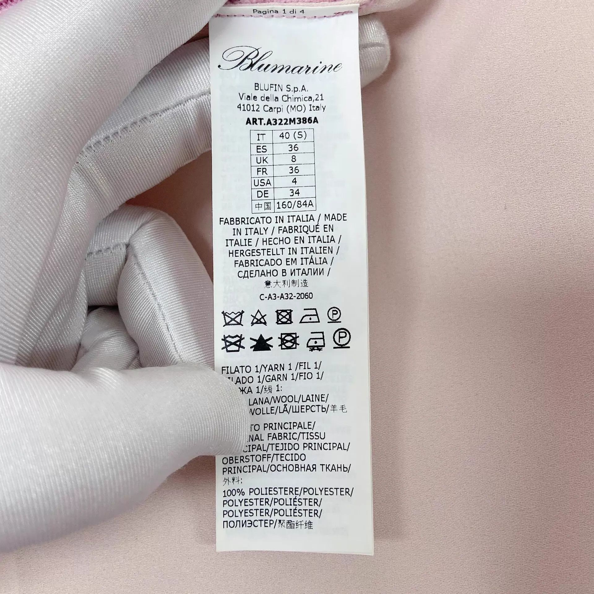 Blumarine Blumarine pink colorblocked knit jacket women's F36 Size XS / US 0-2 / IT 36-38 - 8 Thumbnail