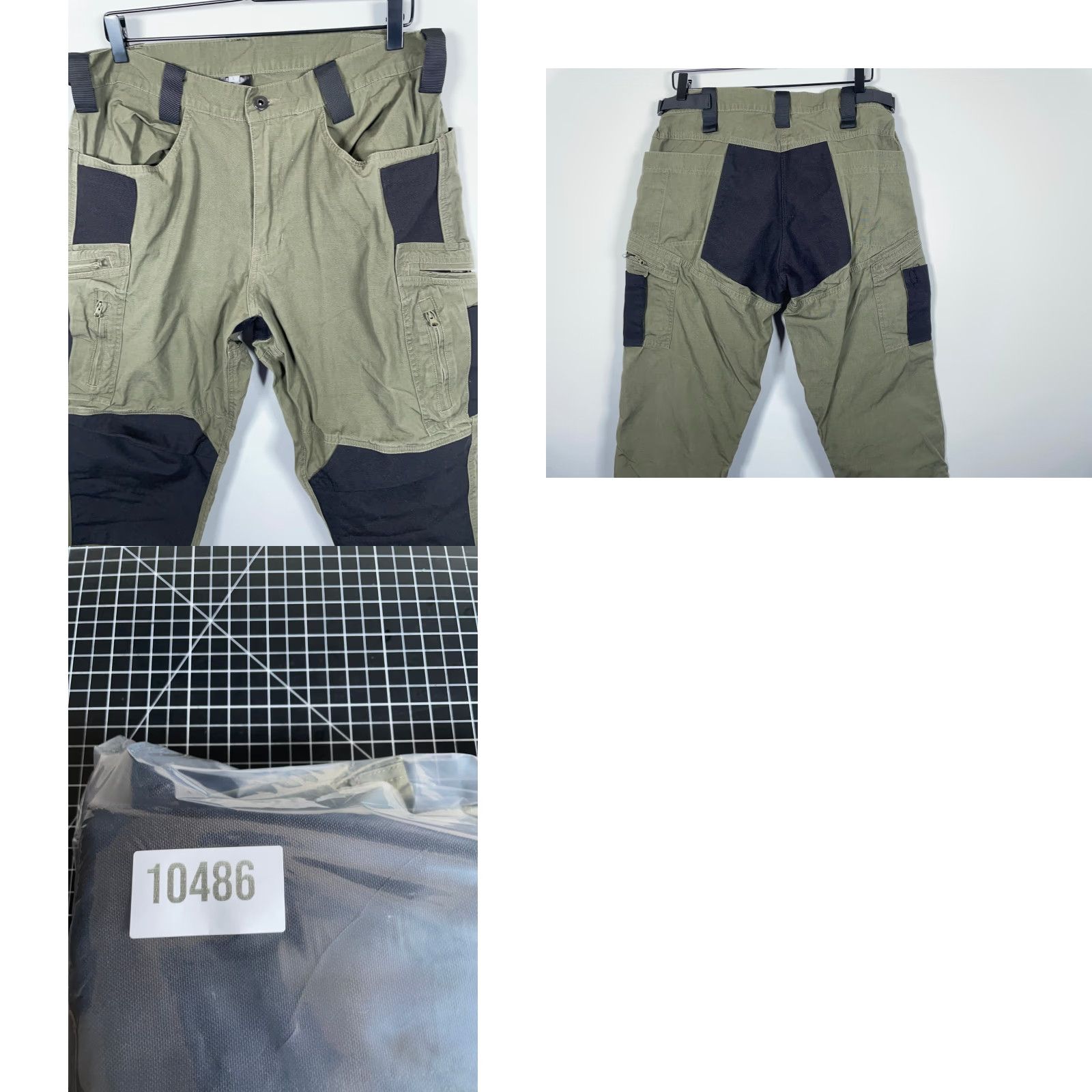 Vintage Tactical Ripstop Cotton Canvas Cargo Pants Men's Large Green 34 x 29 Cargo Pocket Adjustable Waist Size US 34 / EU 50 - 9 Thumbnail