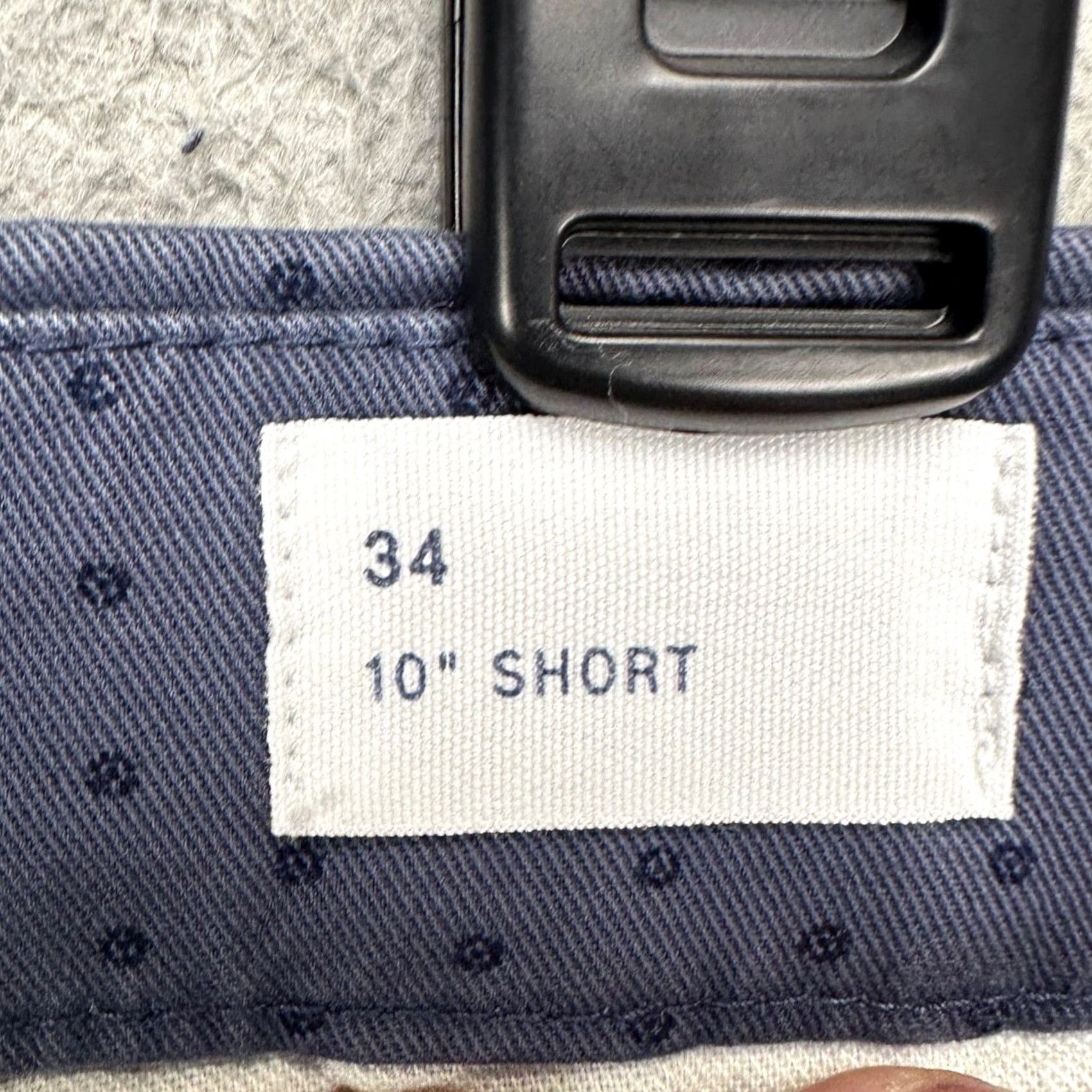 Gap Gap Mens Khaki Shorts 34X10 Blue Geometric Flat Front Pocket Casual Stretch NEW Size US 34 / EU 50 - 4 Thumbnail