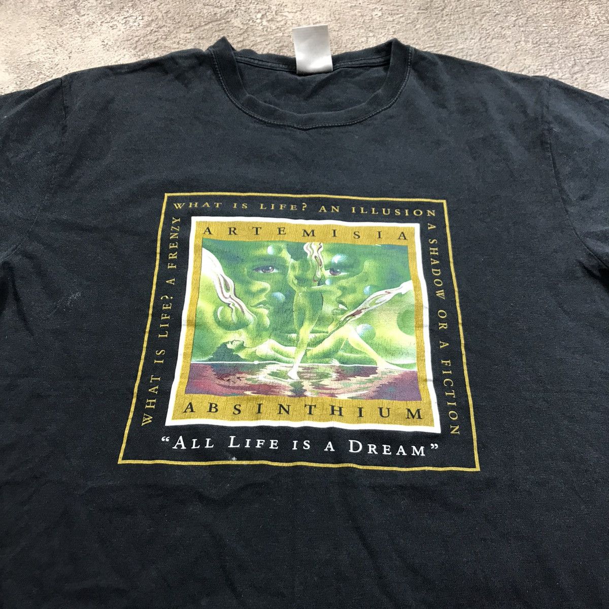 Vintage VINTAGE ADULT XENTA ABSENTA ART ABSTRACT FUNNY TEE Y2K 90s Size US M / EU 48-50 / 2 - 3 Thumbnail
