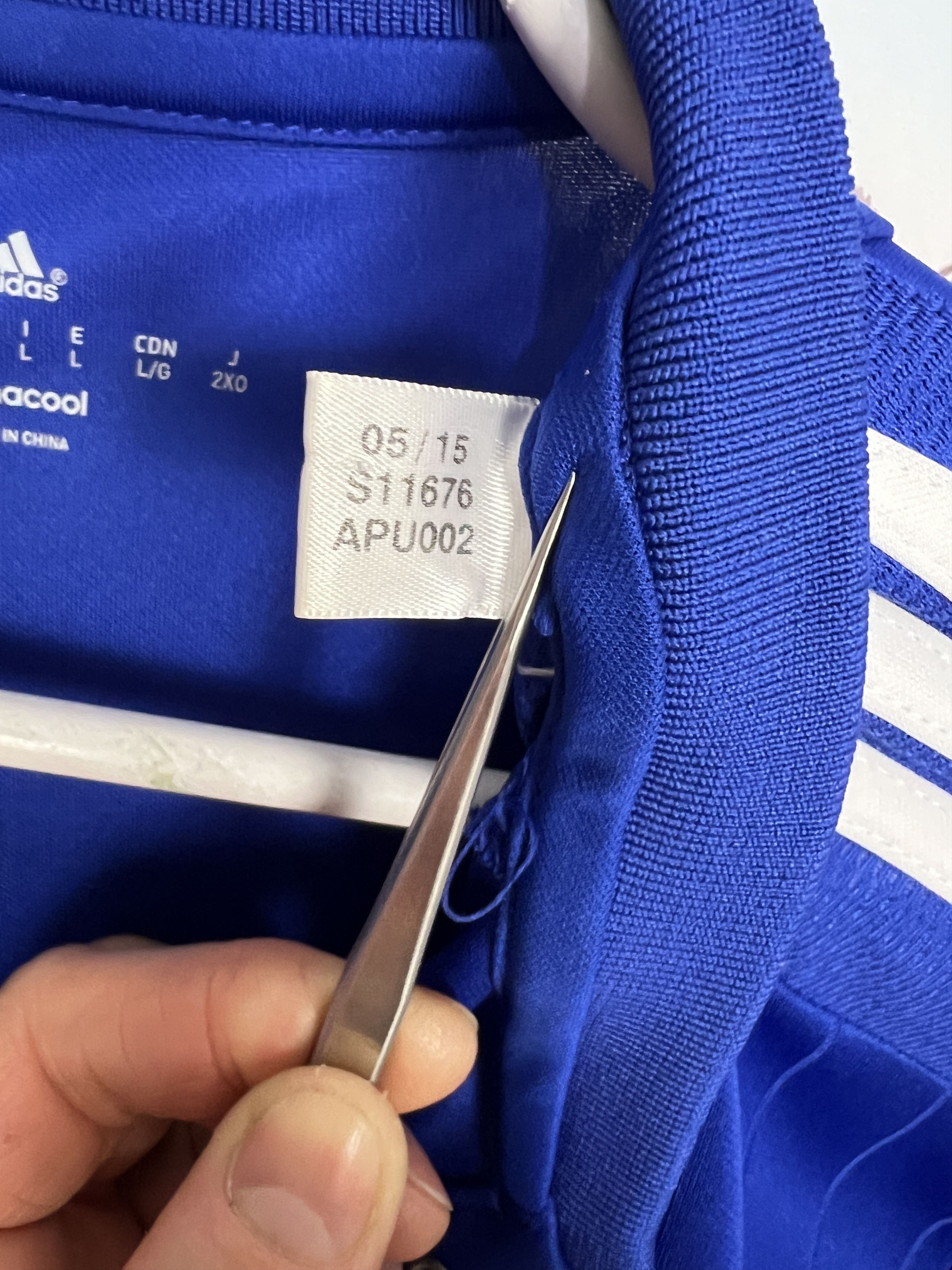 Adidas Chelsea Home football shirt Soccer Long Sleeve Jersey Trikot Size US L / EU 52-54 / 3 - 9 Thumbnail