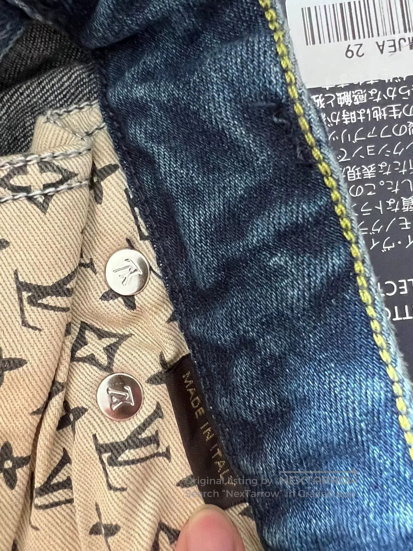 LVC Louis Vuitton Men's Denim Jeans. Size US 29 - 8 Thumbnail