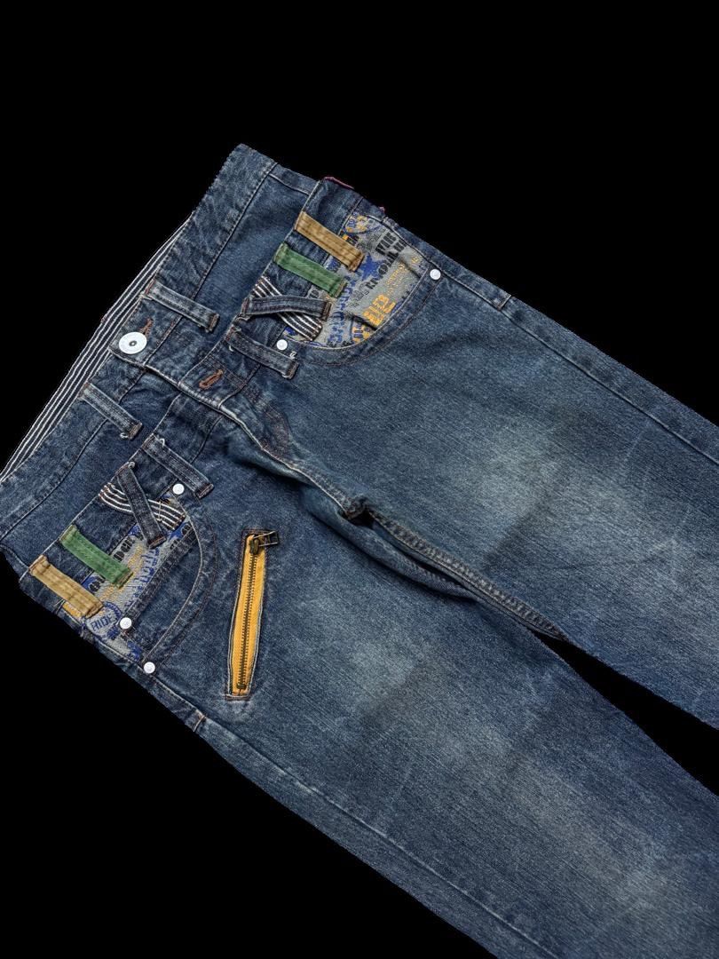 Seditionaries Vintage DoubleFocus Double Waist Zipper Style Mudwash Rare Size US 31 - 8 Thumbnail