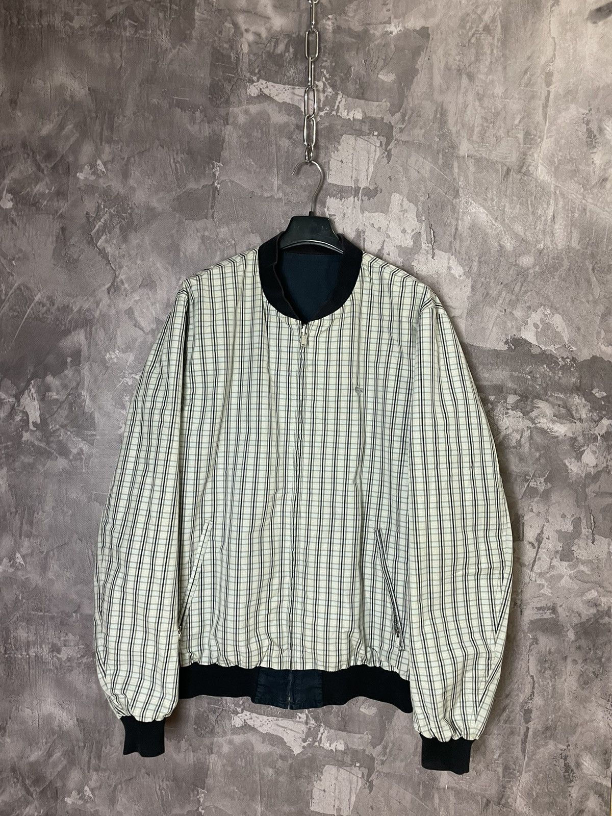Lacoste × Vintage Vintage Lacoste bomber reversible jacket 80s 90 checked zip Size US L / EU 52-54 / 3 - 2 Thumbnail