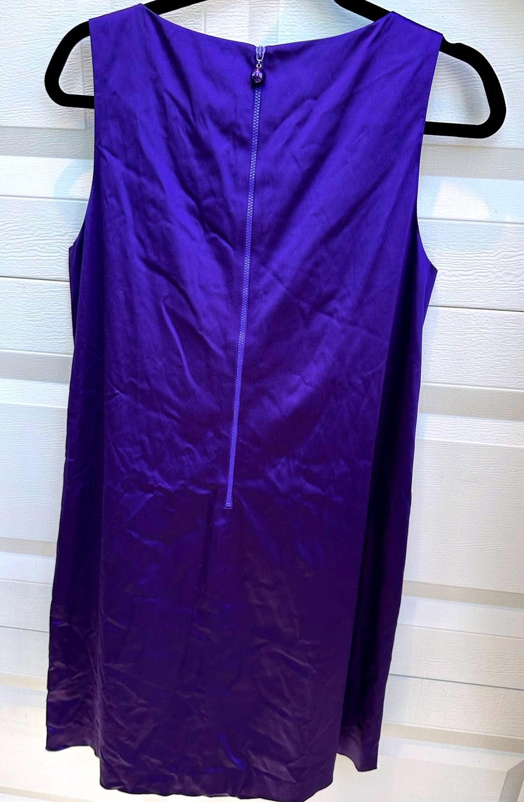 Ann Taylor Taylor Women's Elegant Purple Dress - Size 14 Size XL / US 12-14 / IT 48-50 - 2 Thumbnail