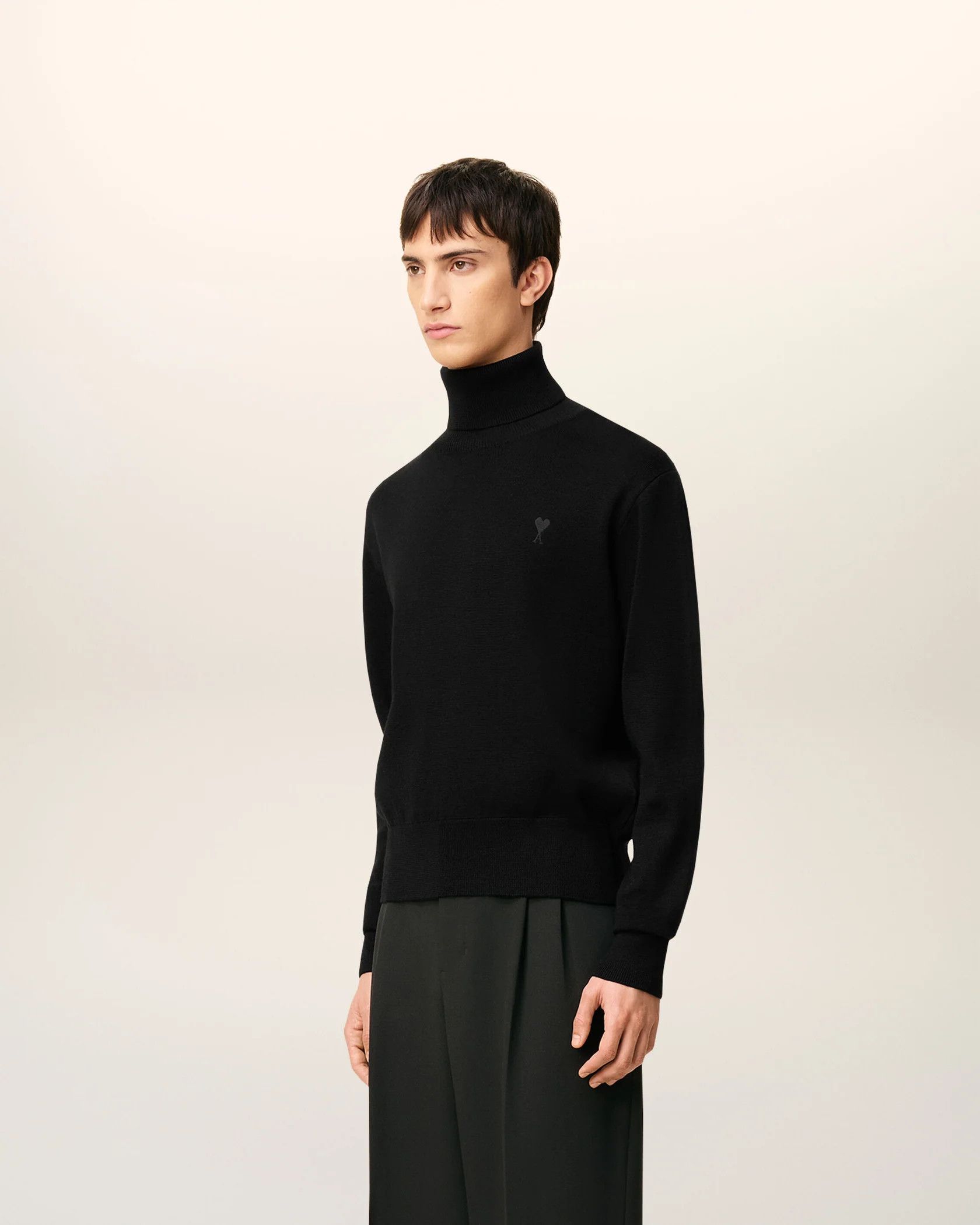 AMI os11x0226 Turtleneck Sweater In Black Size US M / EU 48-50 / 2 - 6 Thumbnail