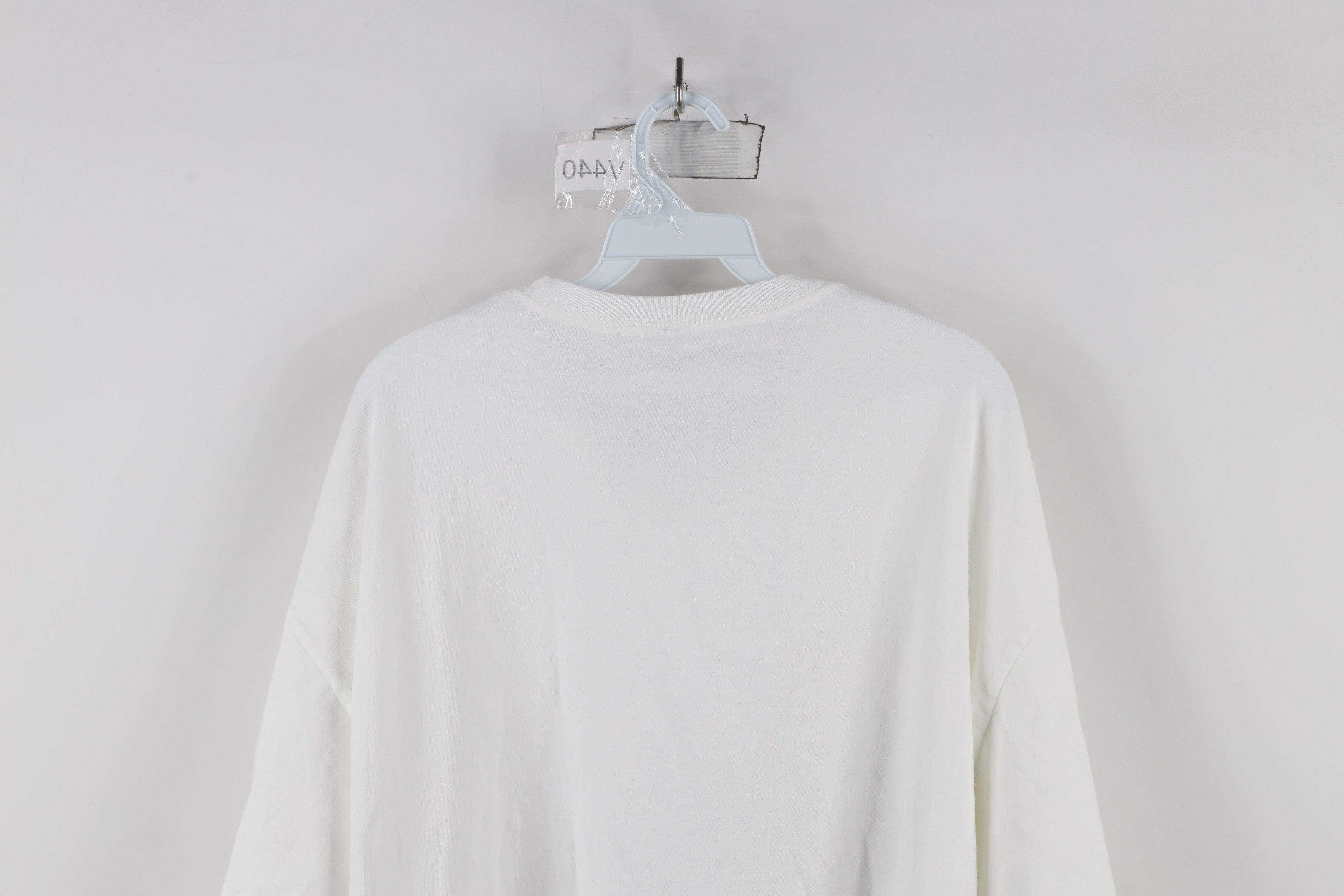 Vintage Vintage 90s Streetwear Cotton Long Sleeve T-Shirt White Size US XXL / EU 58 / 5 - 9 Thumbnail