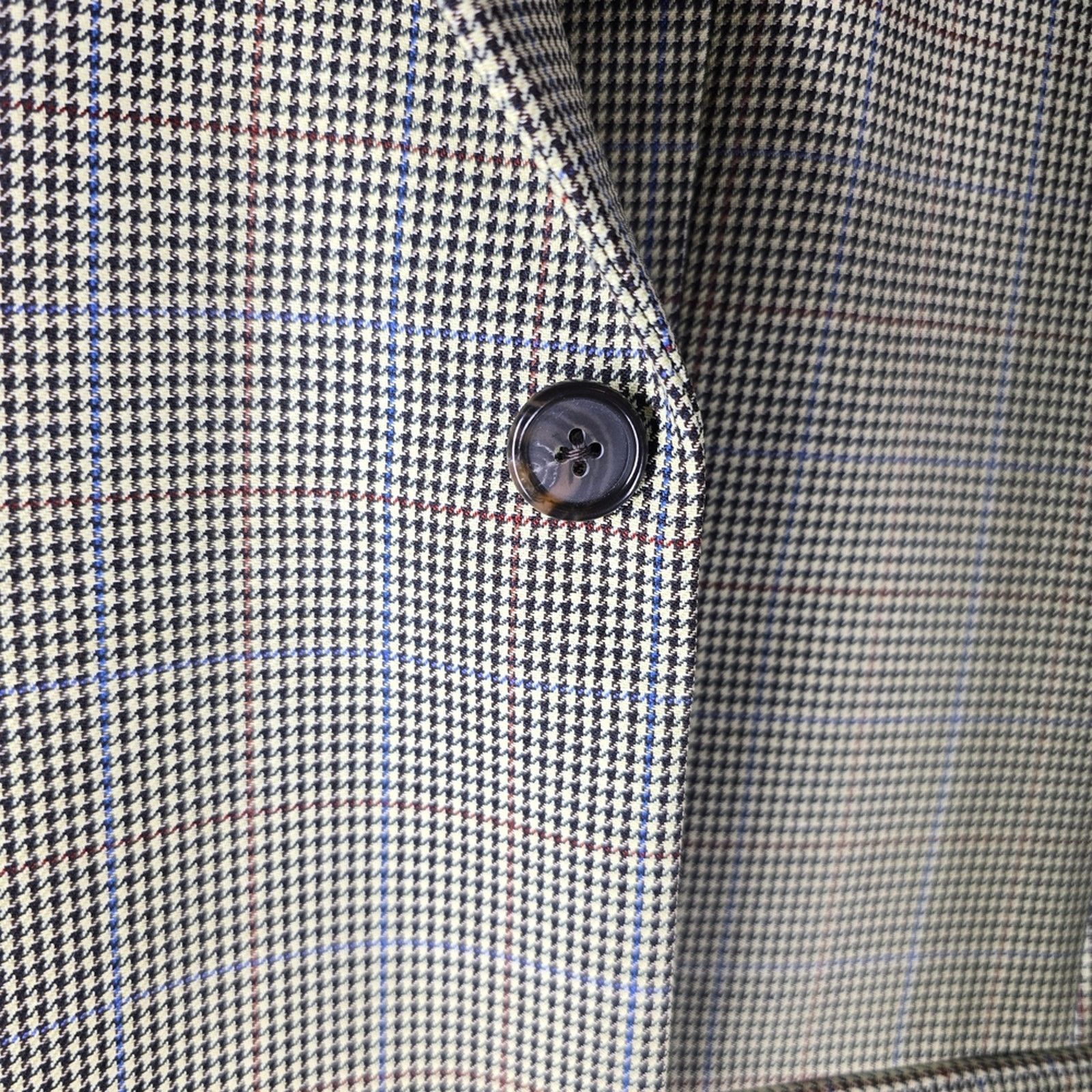 Tasso Elba Tasso Elba Vitale Barberis Canonico Glen Check Sport Coat Size 48R - 5 Thumbnail