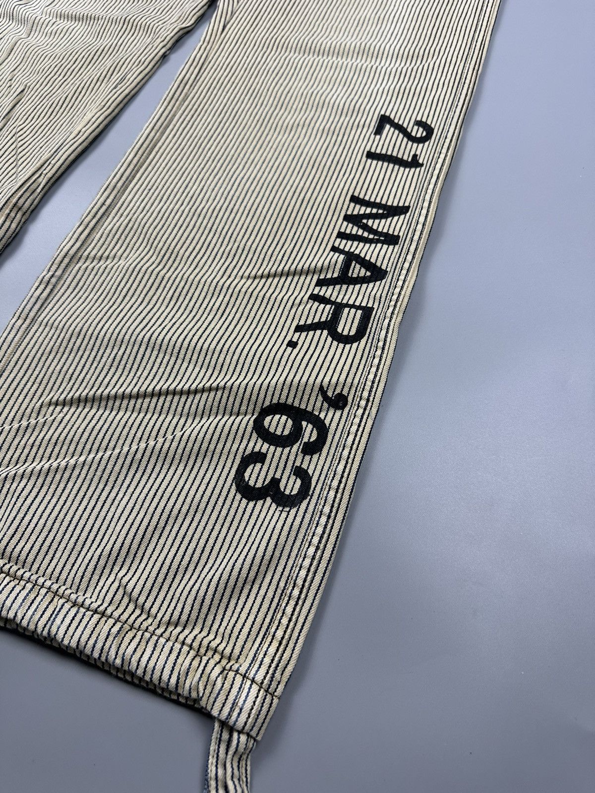 Japanese Brand × PPFM Vintage PPFM 21 March ‘63 Carpenter Stripes Denim Size US 30 / EU 46 - 7 Thumbnail