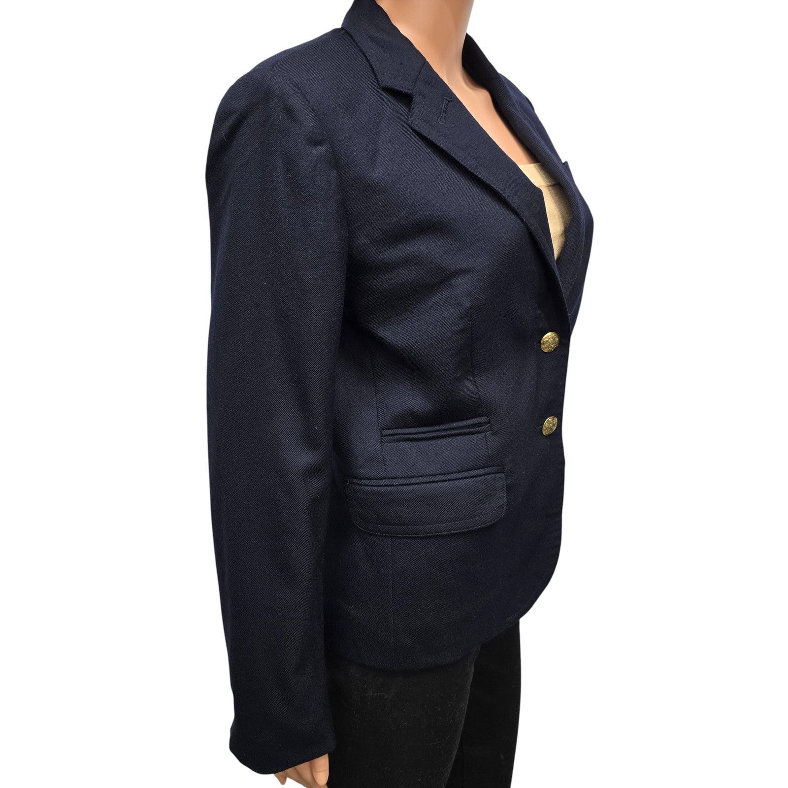 J.Crew J. Crew Schoolboy Blazer Jacket Navy Small Wool Blend Lined Size S / US 4 / IT 40 - 7 Thumbnail
