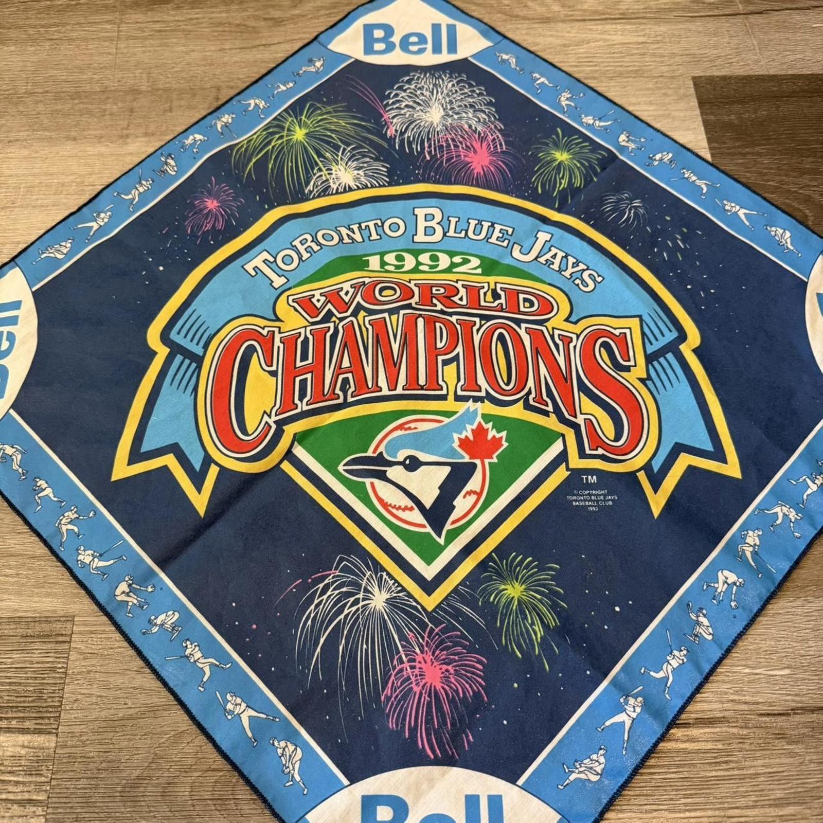 Other Vintage Toronto blue jays 1992 world champions bandana 1993 Size ONE SIZE - 4 Thumbnail