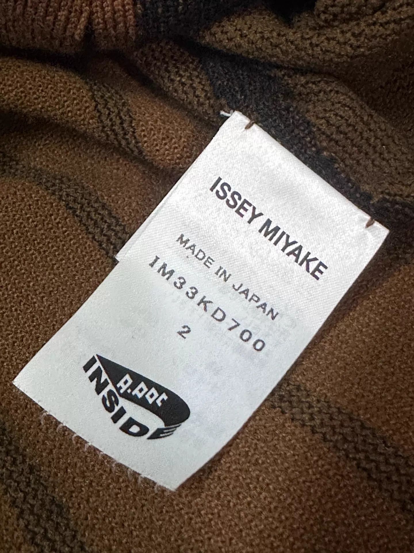 Issey Miyake Issey Miyake A-POC Asymmetric Brown-Black Striped Jacket Size XS / US 0-2 / IT 36-38 - 4 Thumbnail
