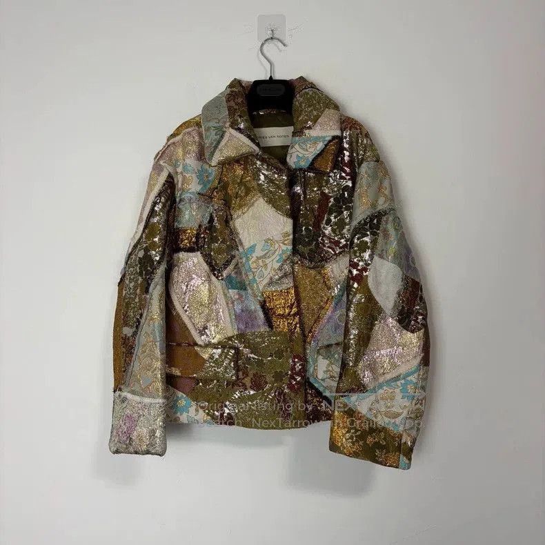 Dries Van Noten Dries Van Noten Embroidered Patchwork Jacket. Size US L / EU 52-54 / 3 - 1 Thumbnail