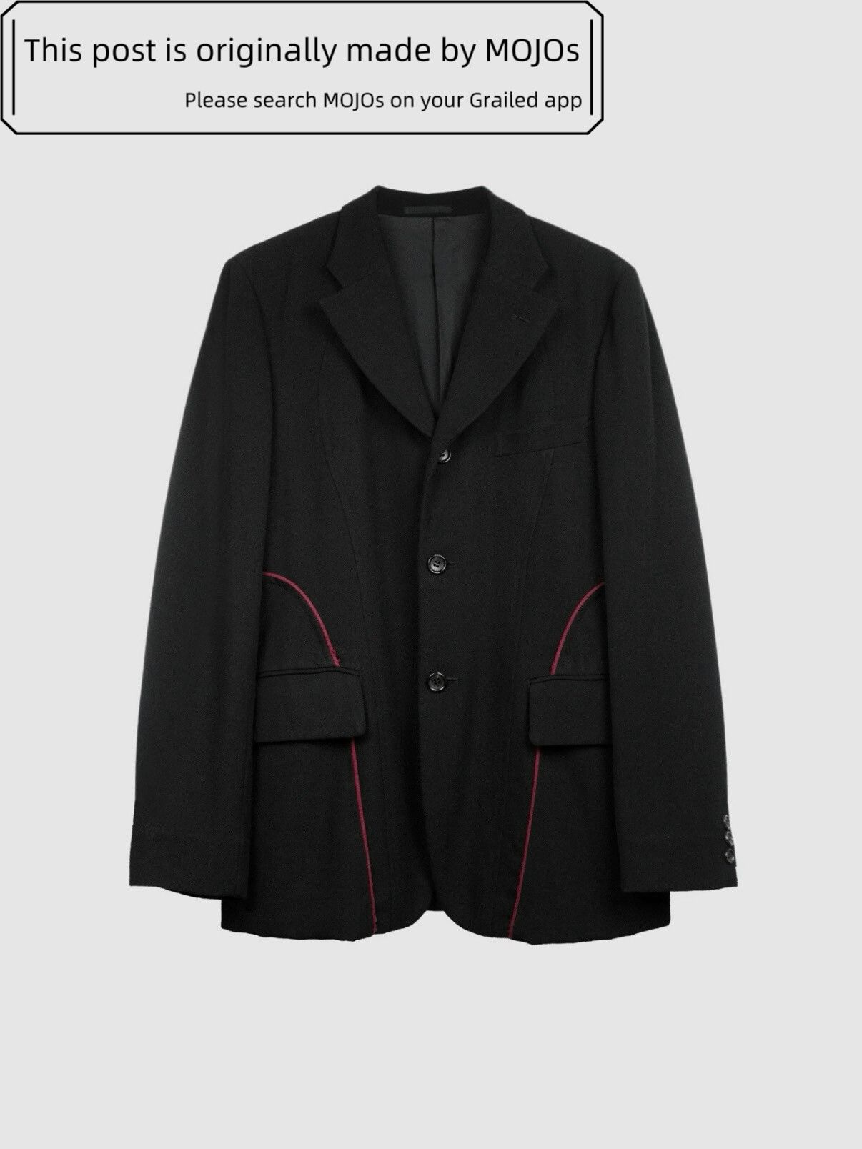 Comme des Garcons Homme Plus Comme Des Garcons Homme Plus Red Line Blazer mojos1458 Size US M / EU 48-50 / 2 - 1 Thumbnail