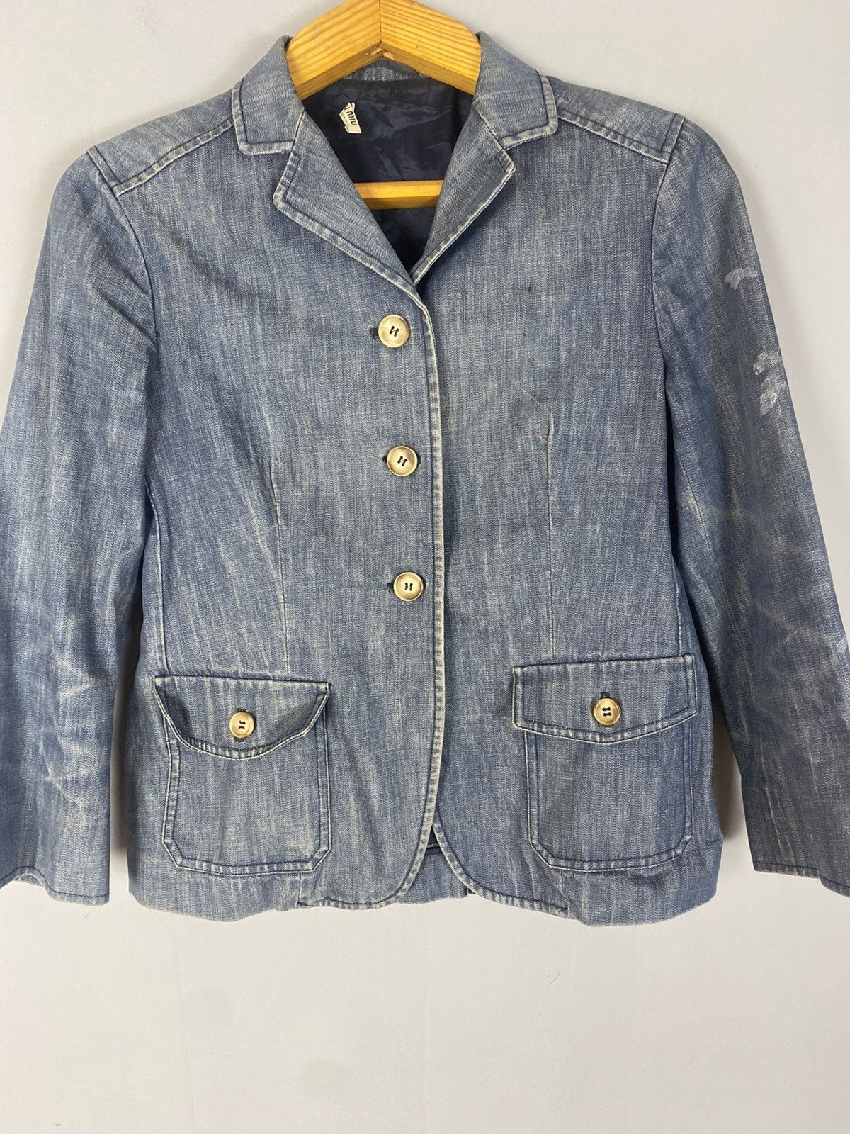 Miu Miu Vintage miu miu jeans blazer Size S / US 4 / IT 40 - 3 Thumbnail