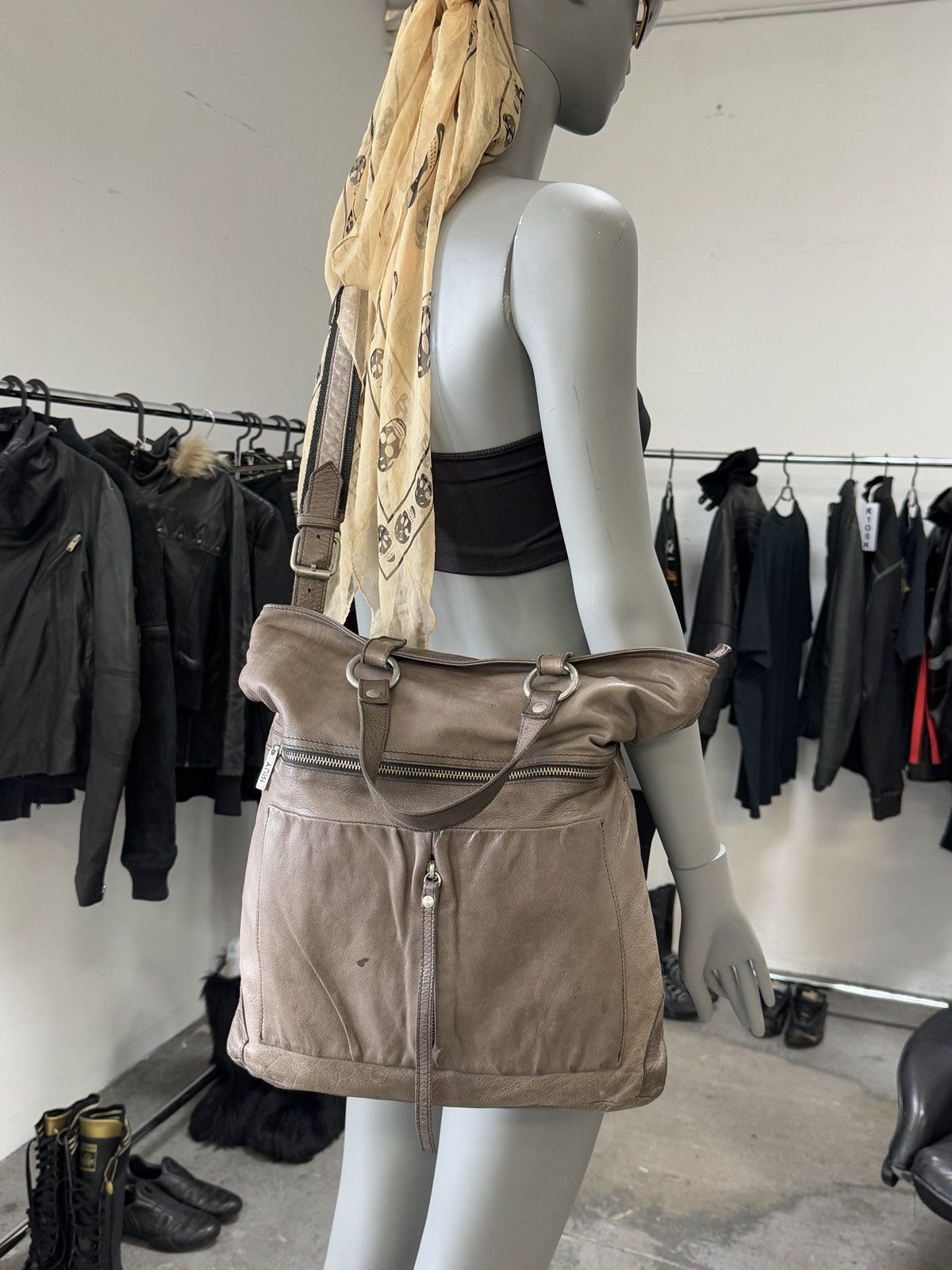 Japanese Brand Vintage y2k Archive Bag Real Leather Size ONE SIZE - 6 Thumbnail