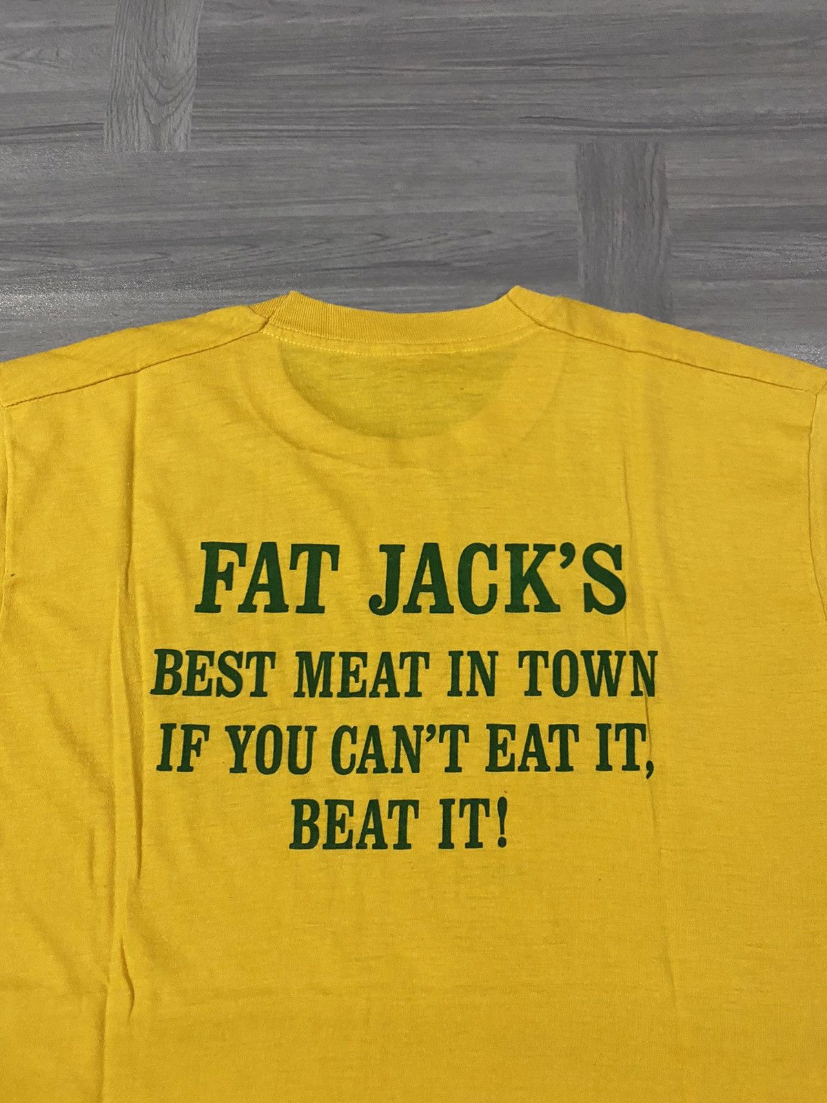 Other Vintage 80s Funny Fat Jacks Best Meat in Town Comedy Shirt Size US M / EU 48-50 / 2 - 11 Thumbnail