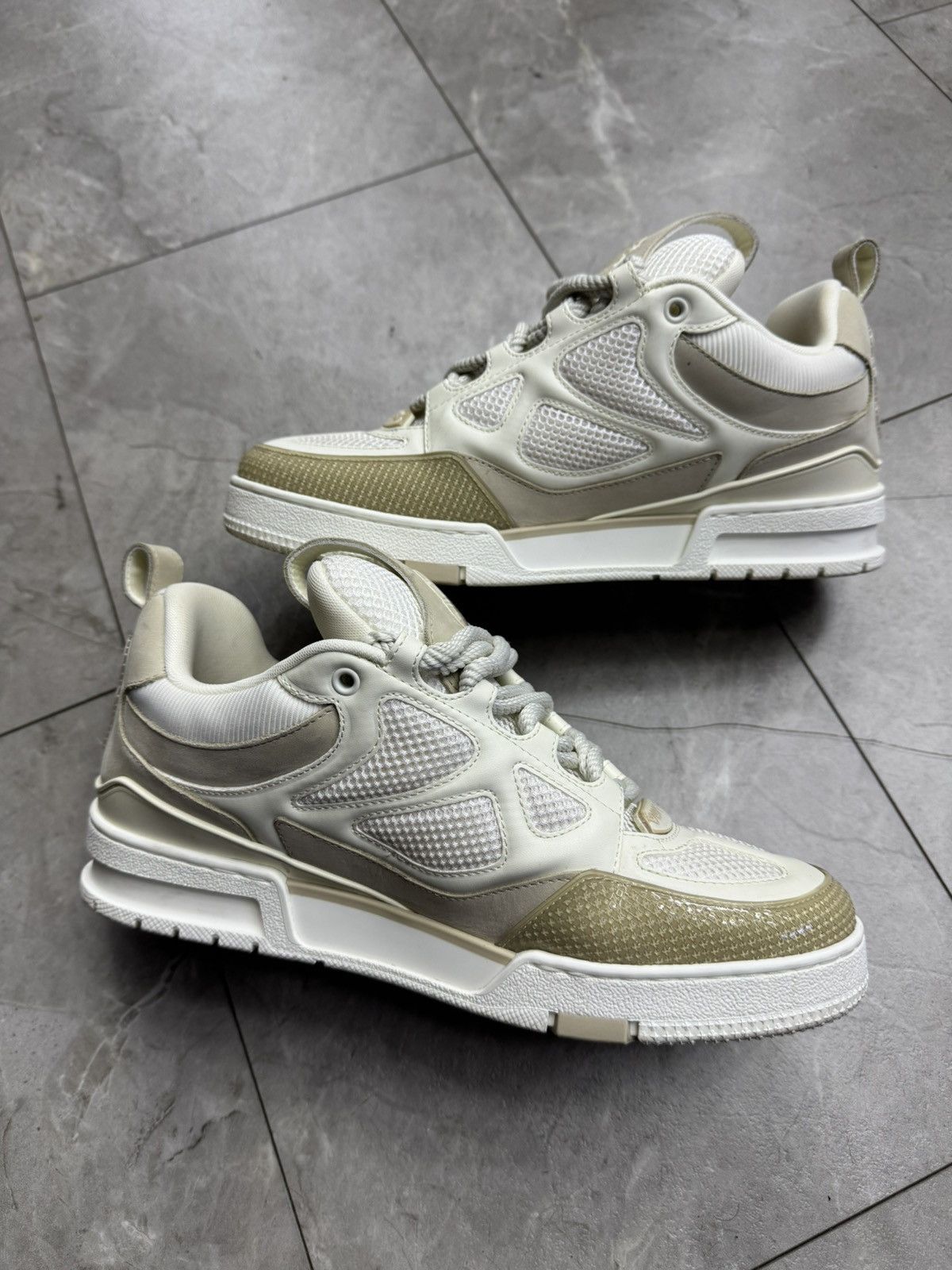 Louis Vuitton Louis Vuitton Beige LV Skate Trainer Size US 9.5 / EU 42-43 - 2 Thumbnail