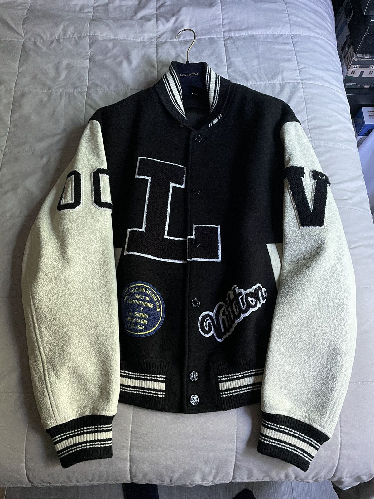 Louis Vuitton Louis Vuitton MLK Dreaming Leather Varsity Jacket Size US XL / EU 56 / 4 - 2 Thumbnail