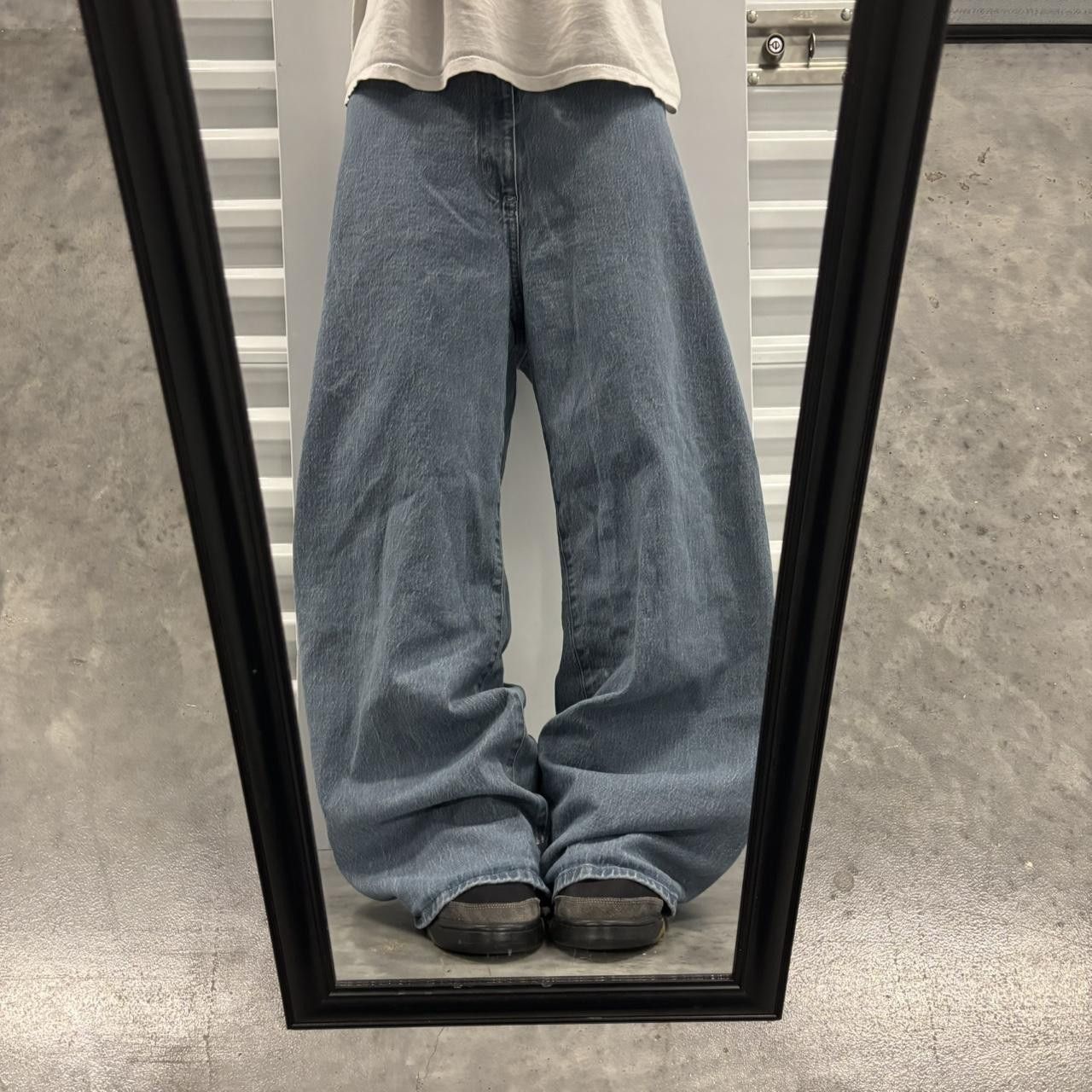 Japanese Brand Crazy Vintage Y2K/2000s Baggy Wide Leg Skater Denim Jeans! Size US 34 / EU 50 - 1 Thumbnail