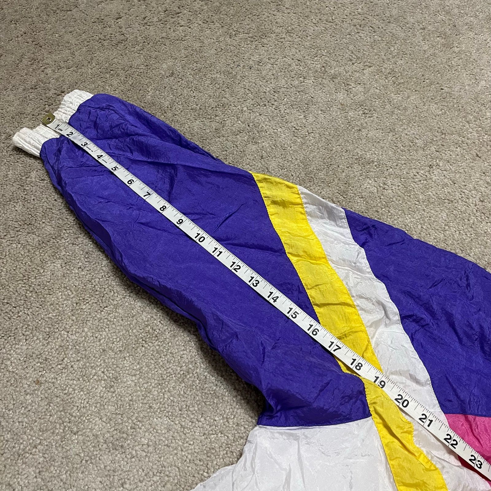 Other Vintage 80s 90s Purple/Pink/Yellow Windbreaker Medium Size US M / EU 48-50 / 2 - 6 Thumbnail