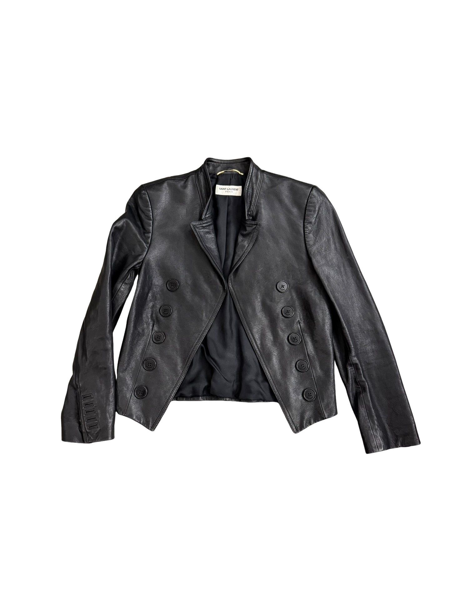 Saint Laurent Paris Saint Laurent Lambskin Leather Jacket F38 Size S / US 4 / IT 40 - 1 Thumbnail