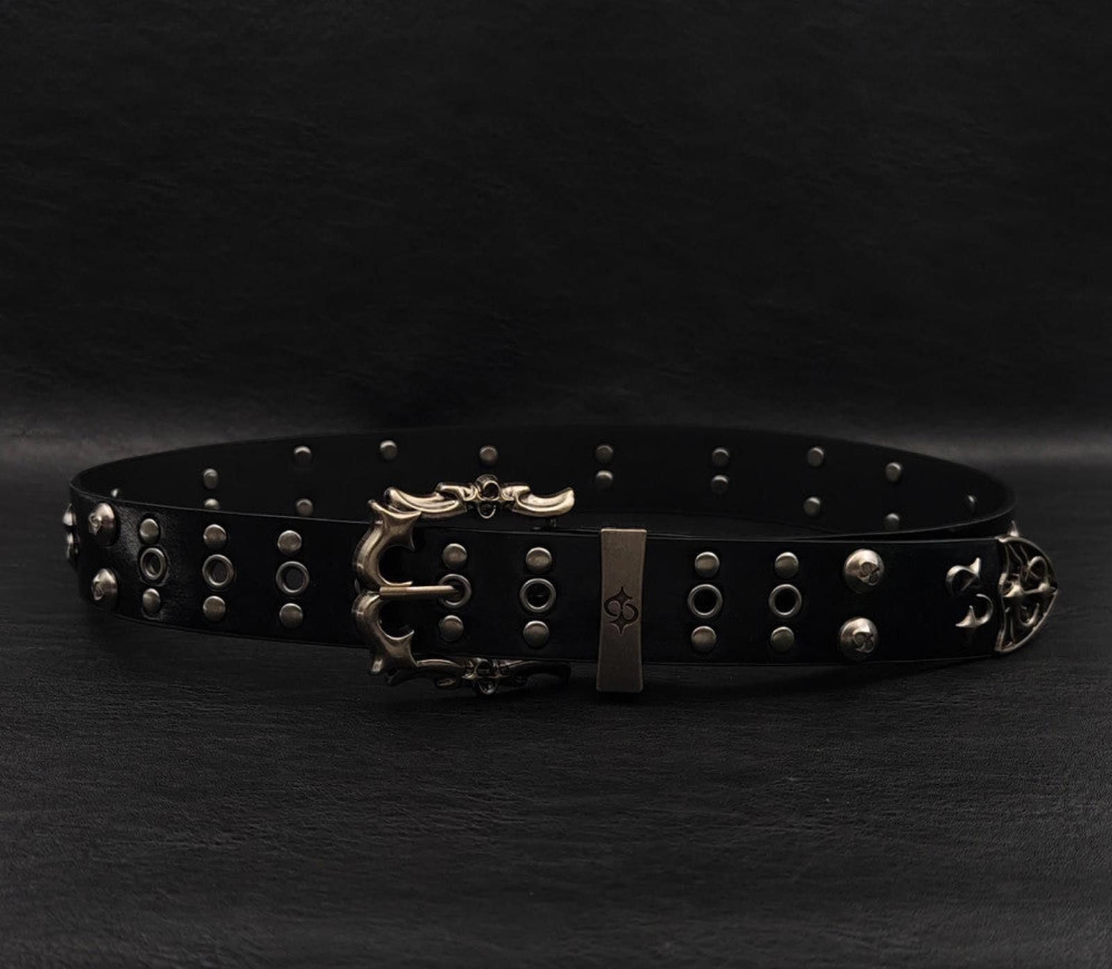 Other Studded Belt with Decorative Buckle Size ONE SIZE - 5 Thumbnail
