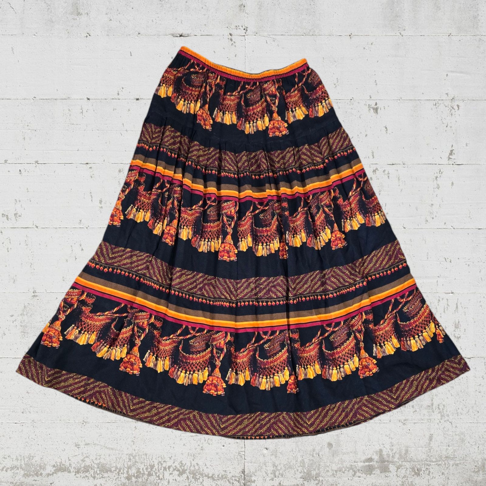 Vintage Vintage 80s Tapestry Print Skirt Set Size 12 Size 34" / US 12 / IT 48 - 10 Thumbnail