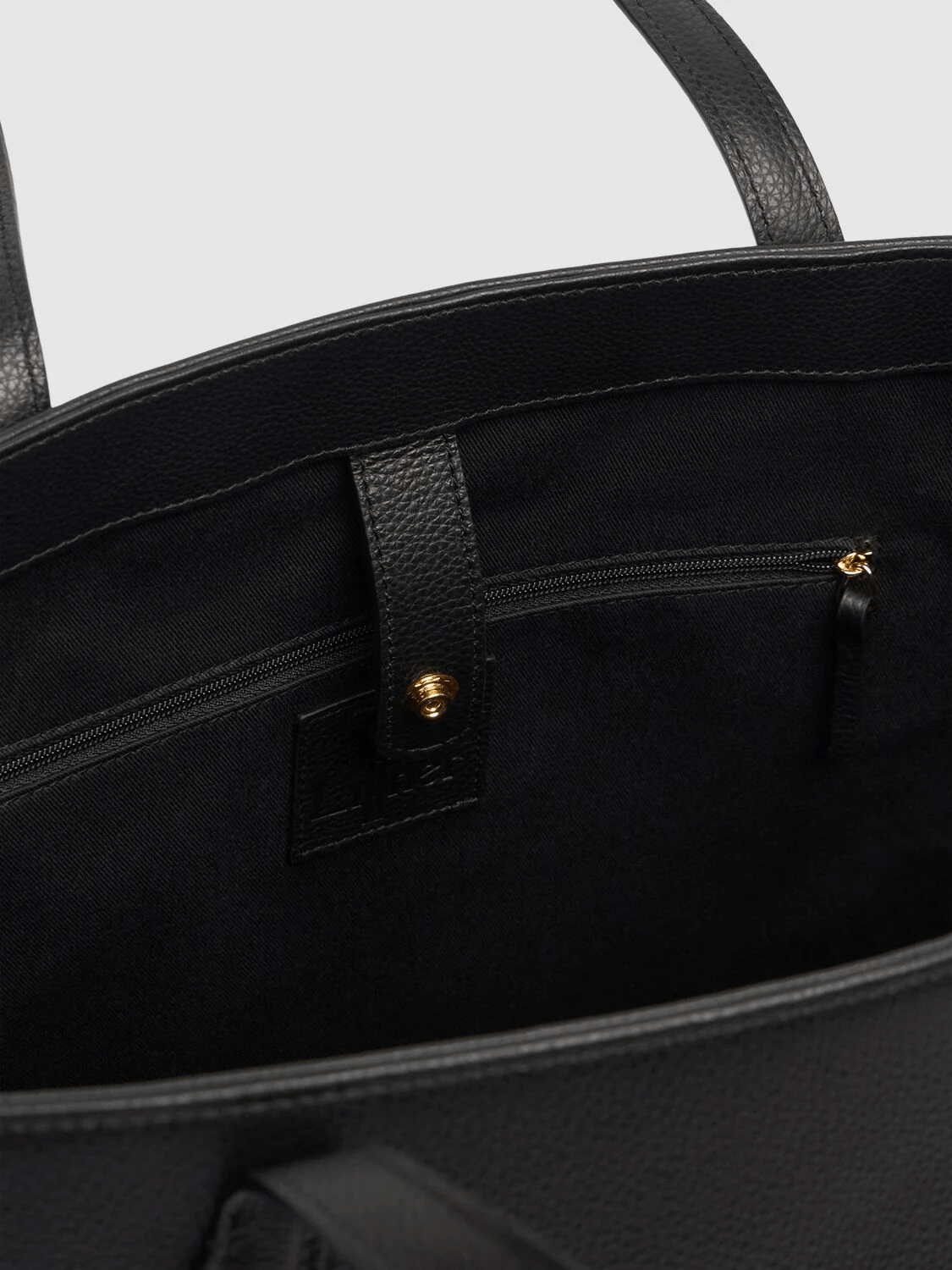 Liffner LIFFNER Sprout Black Grained Leather Tote New Authentic Size ONE SIZE - 4 Thumbnail