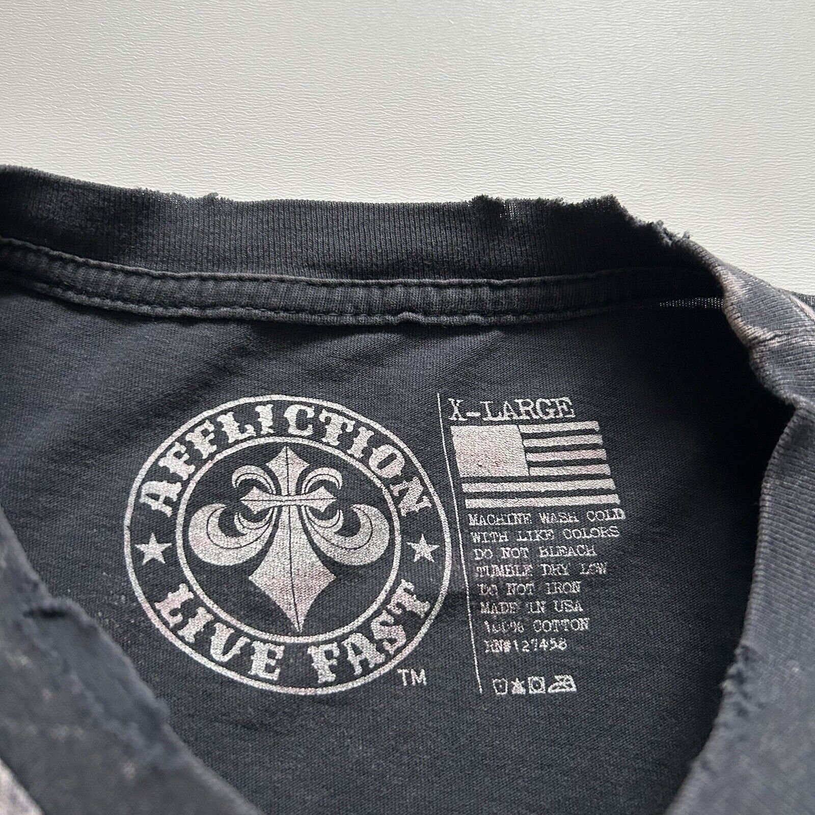 Affliction Vintage Affliction Native American Skull Y2K T Shirt XL Rare Size US XL / EU 56 / 4 - 7 Thumbnail