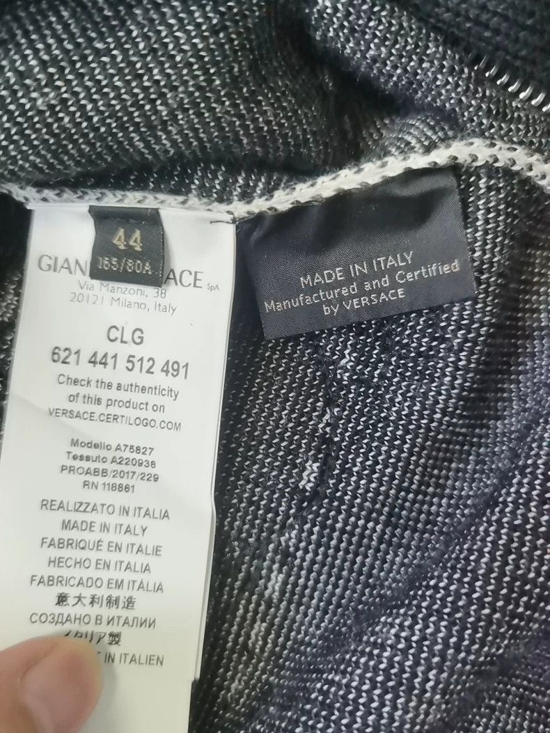 Versace Versace Knitted leather clothing Size US S / EU 44-46 / 1 - 5 Thumbnail