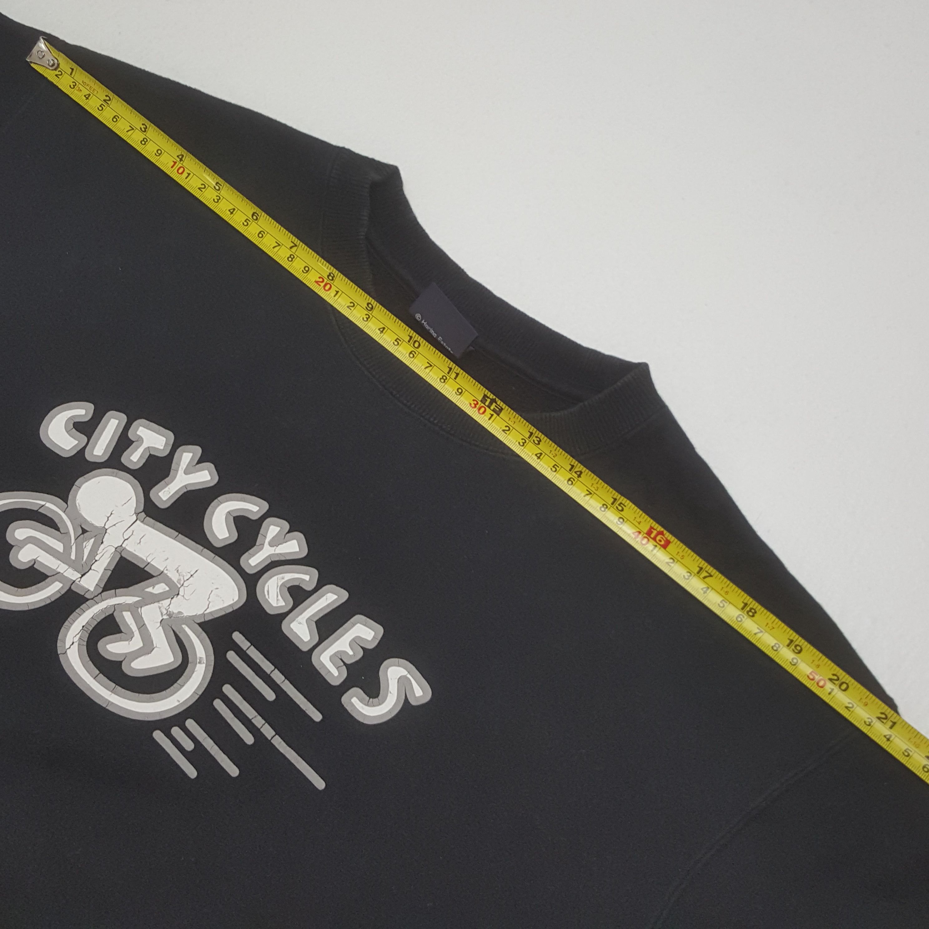 Keith Haring Vintage Keith Haring City Cycles Sweatshirt C317N14 Size US L / EU 52-54 / 3 - 7 Thumbnail