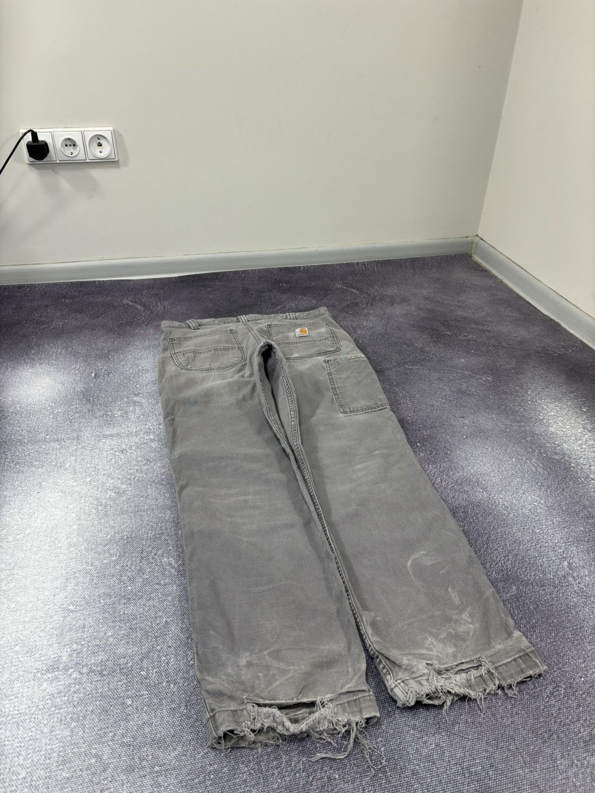 Carhartt Vintage Carhartt Y2K Relaxed Fit Workwear Gray Baggy Pants Size US 34 / EU 50 - 3 Thumbnail