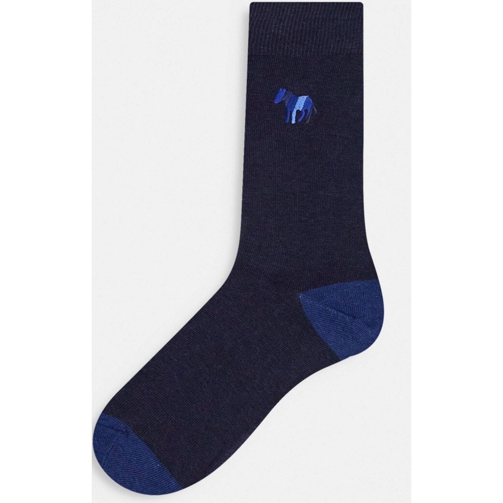 Paul Smith NWT $45 Paul Smith Indigo Embroidered Zebra Socks. Size ONE SIZE - 1 Thumbnail
