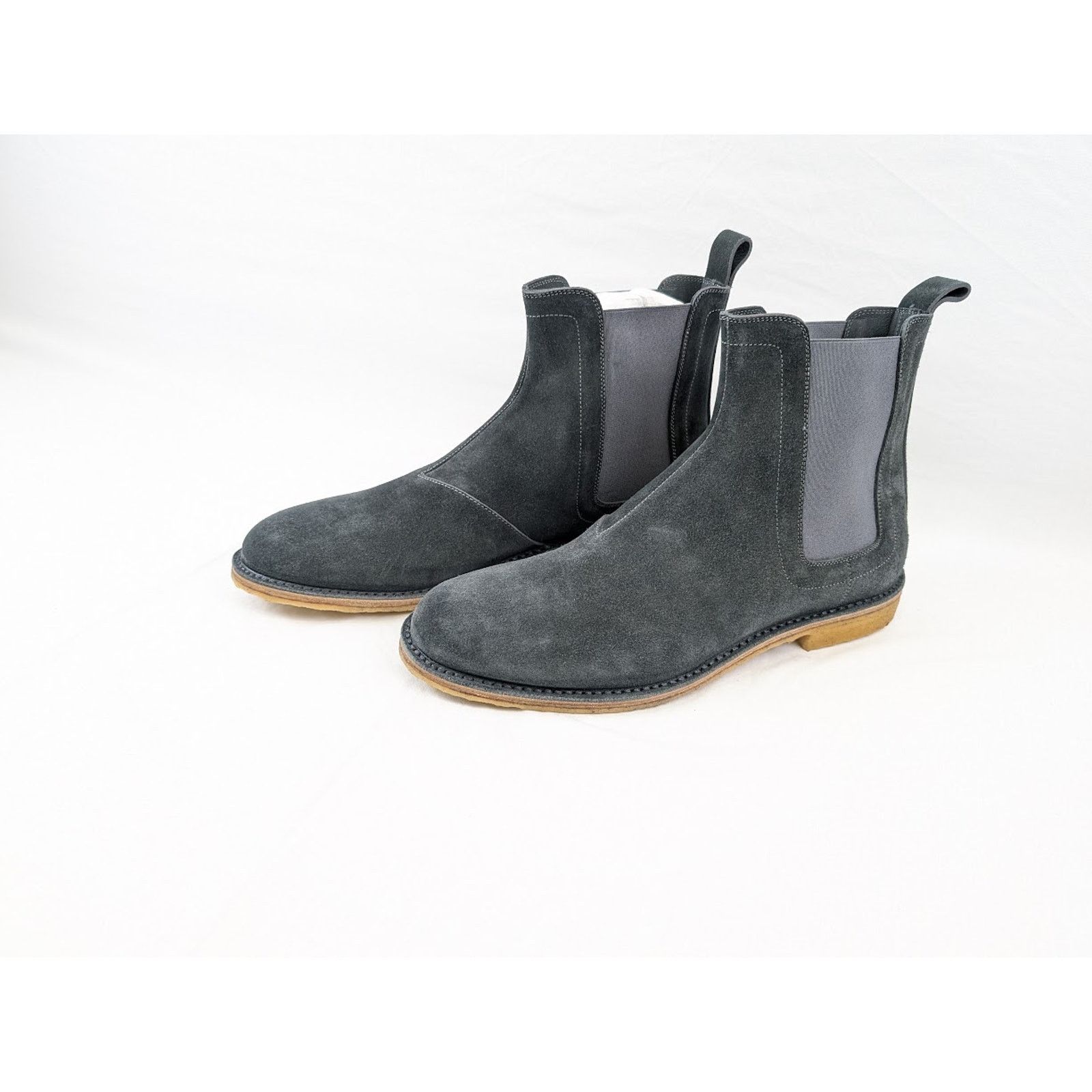 Bottega Veneta o1rshd1 Calf Suede Pelle Boots in Ardoise Size US 13 / EU 46 - 16 Thumbnail
