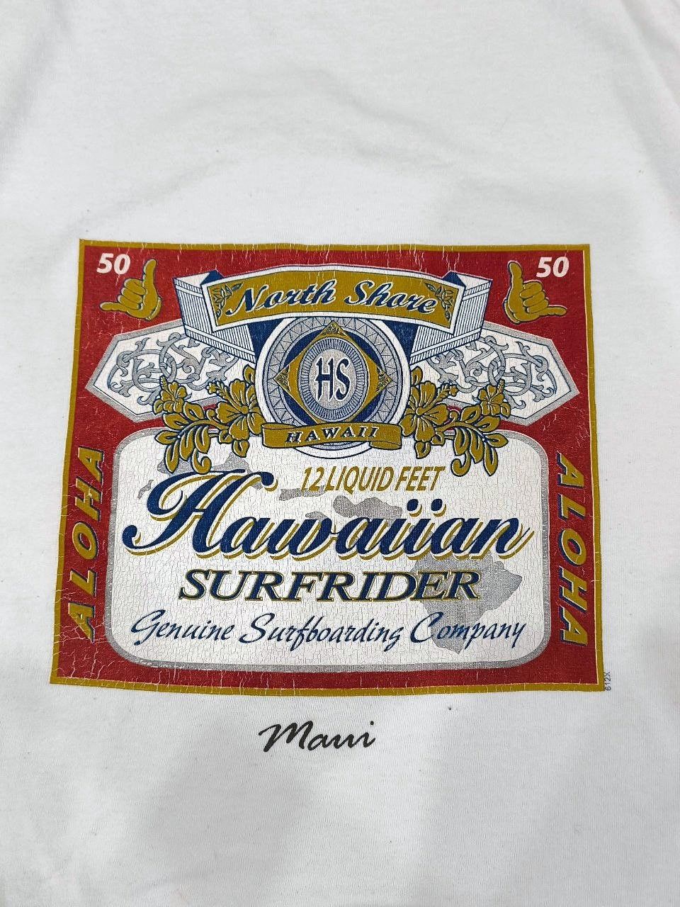Vintage Vintage Hawaiian Surfrider Big Backhit like Budweiser Tee Size US XL / EU 56 / 4 - 3 Thumbnail