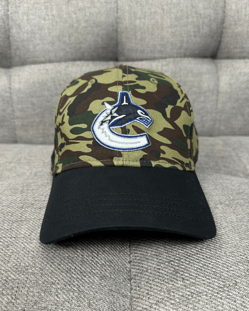 NHL Vancouver Canucks NHL Camo Strap Back Cap Hat - New Size ONE SIZE - 2 Thumbnail