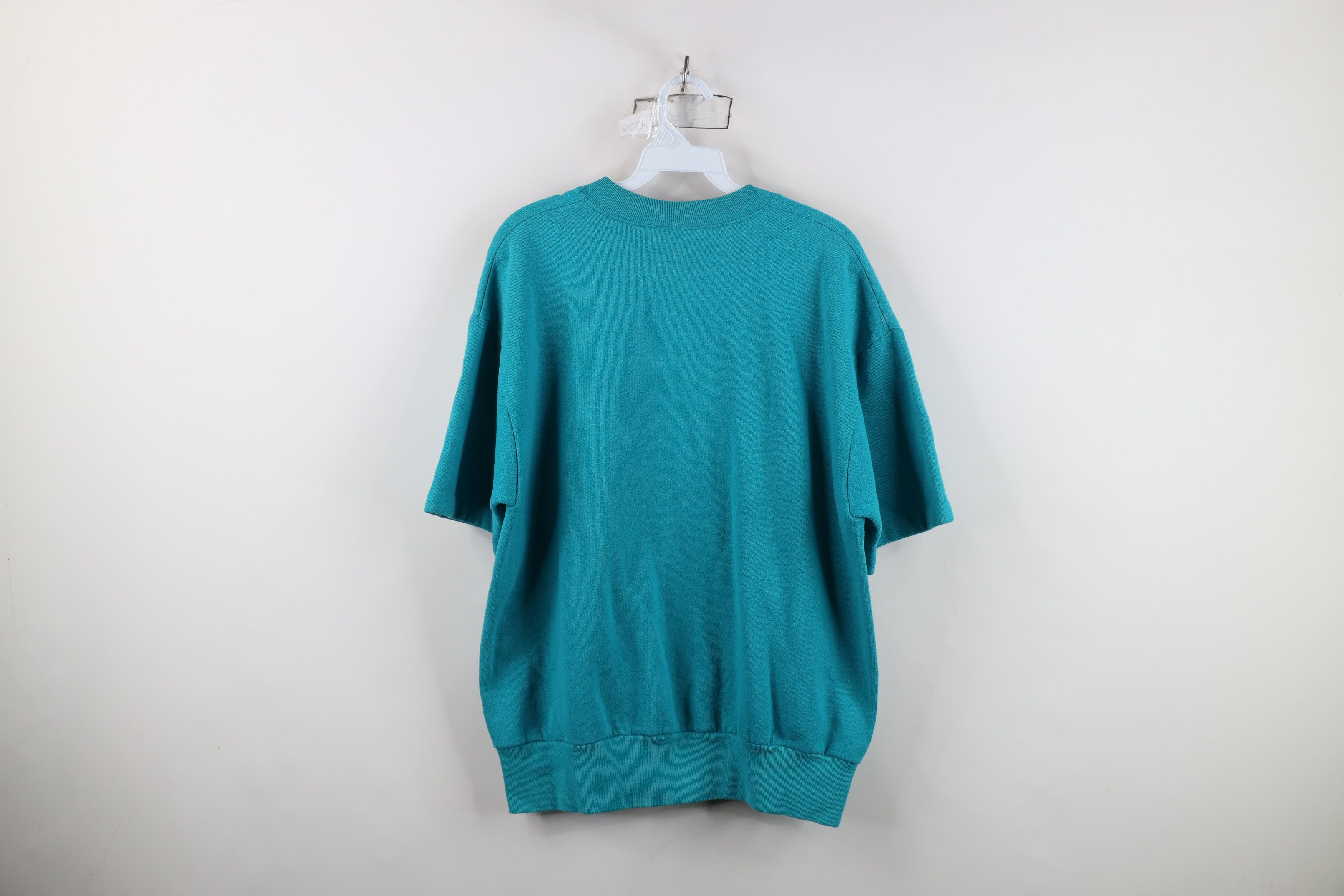 Vintage Vintage 90s Streetwear Blank Short Sleeve Sweatshirt USA Size US L / EU 52-54 / 3 - 8 Thumbnail
