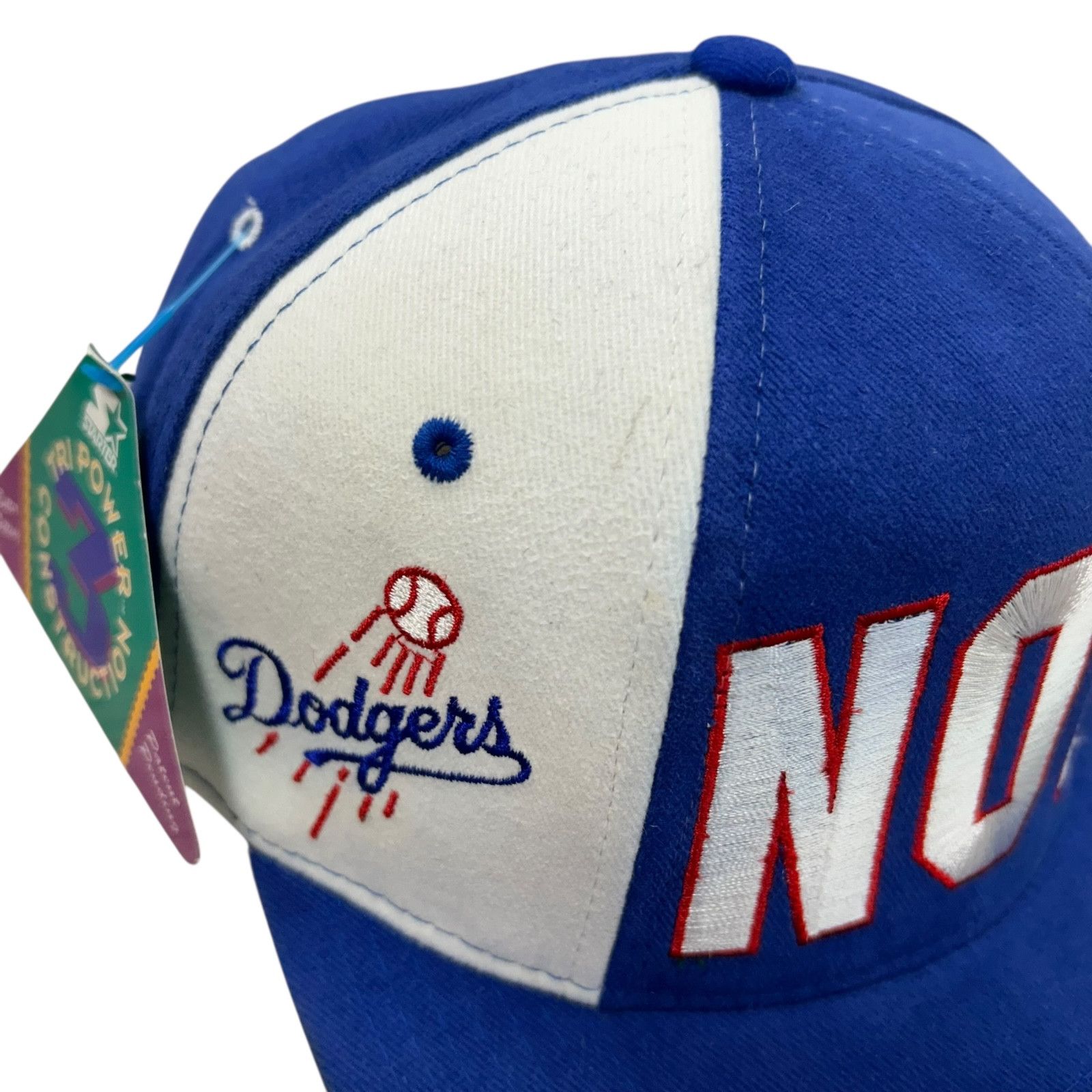 MLB DEADSTOCK VTG 90s LOS ANGELES DODGERS NOMO STARTER SNAPBACK Size ONE SIZE - 6 Thumbnail
