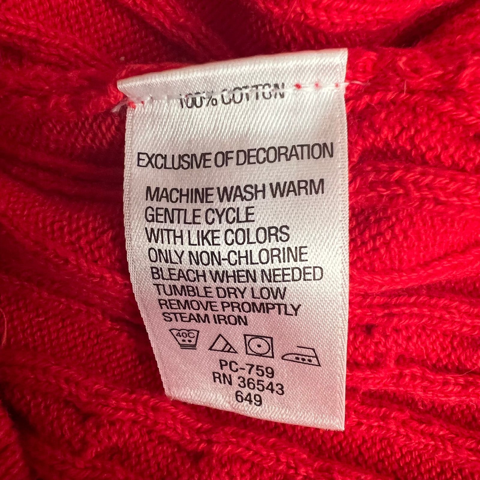 Izod Izod Red Turtle Neck Long Sleeve Sweater Top, L Size L / US 10 / IT 46 - 5 Thumbnail